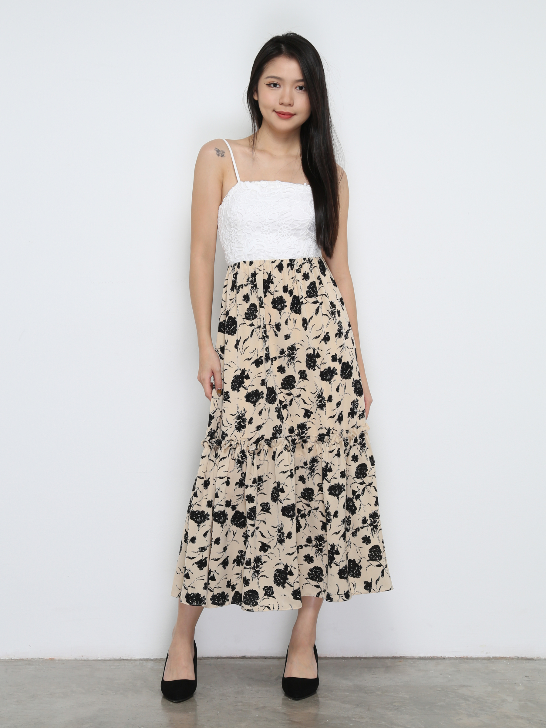 Lace Sleeveless Dress 32236