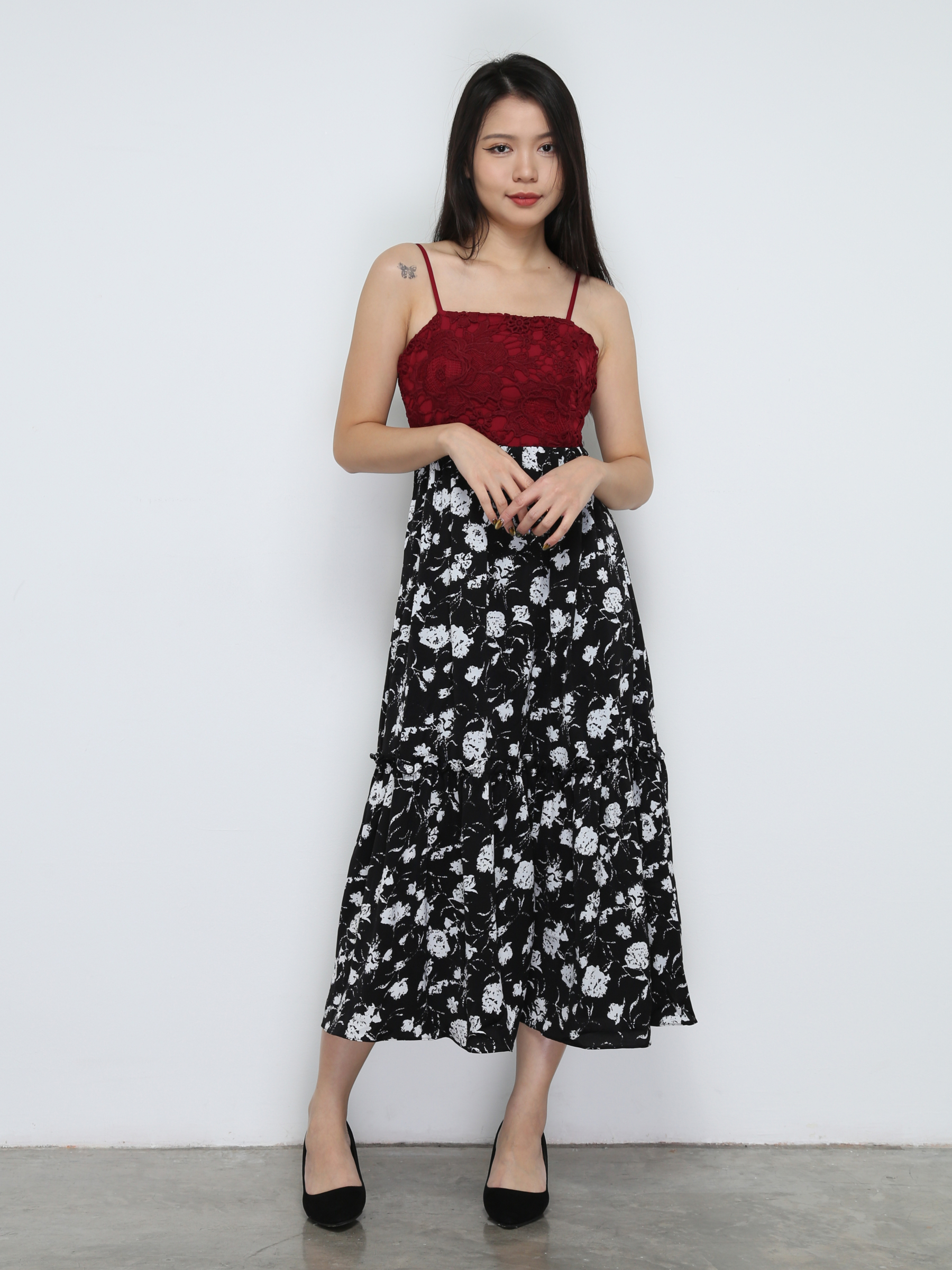 Lace Sleeveless Dress 32236