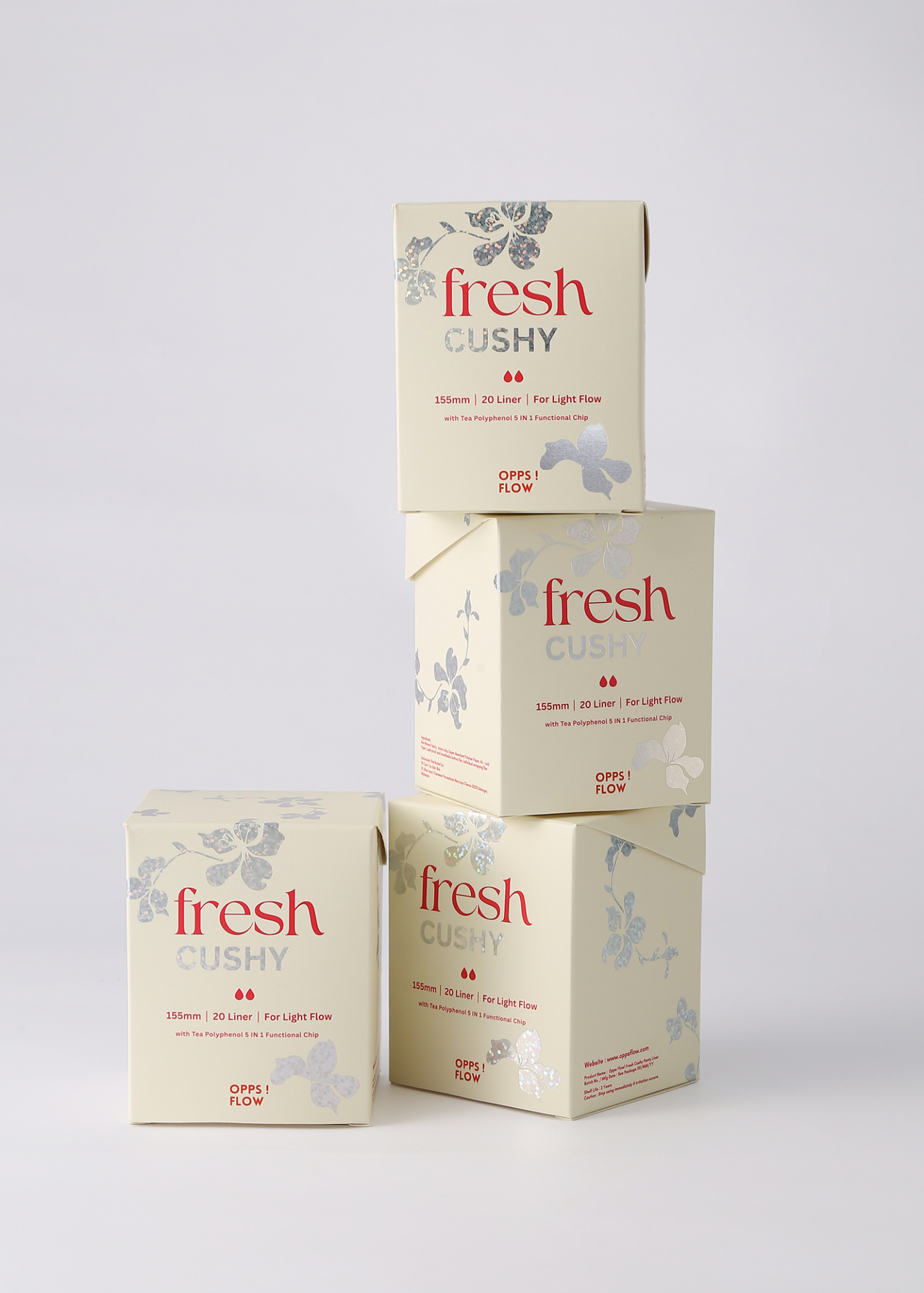 [OPPS FLOW] PP19 Fresh Cushy 155MM Panty Liner 