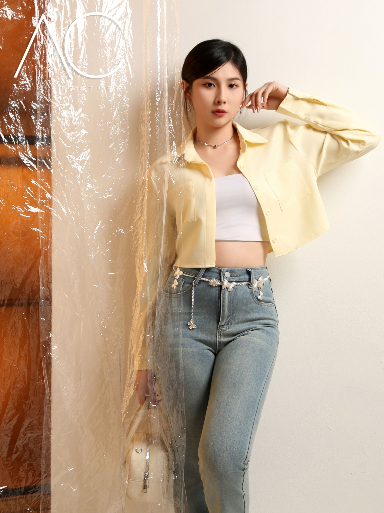 Denim Side Pocket Long Pant 41838