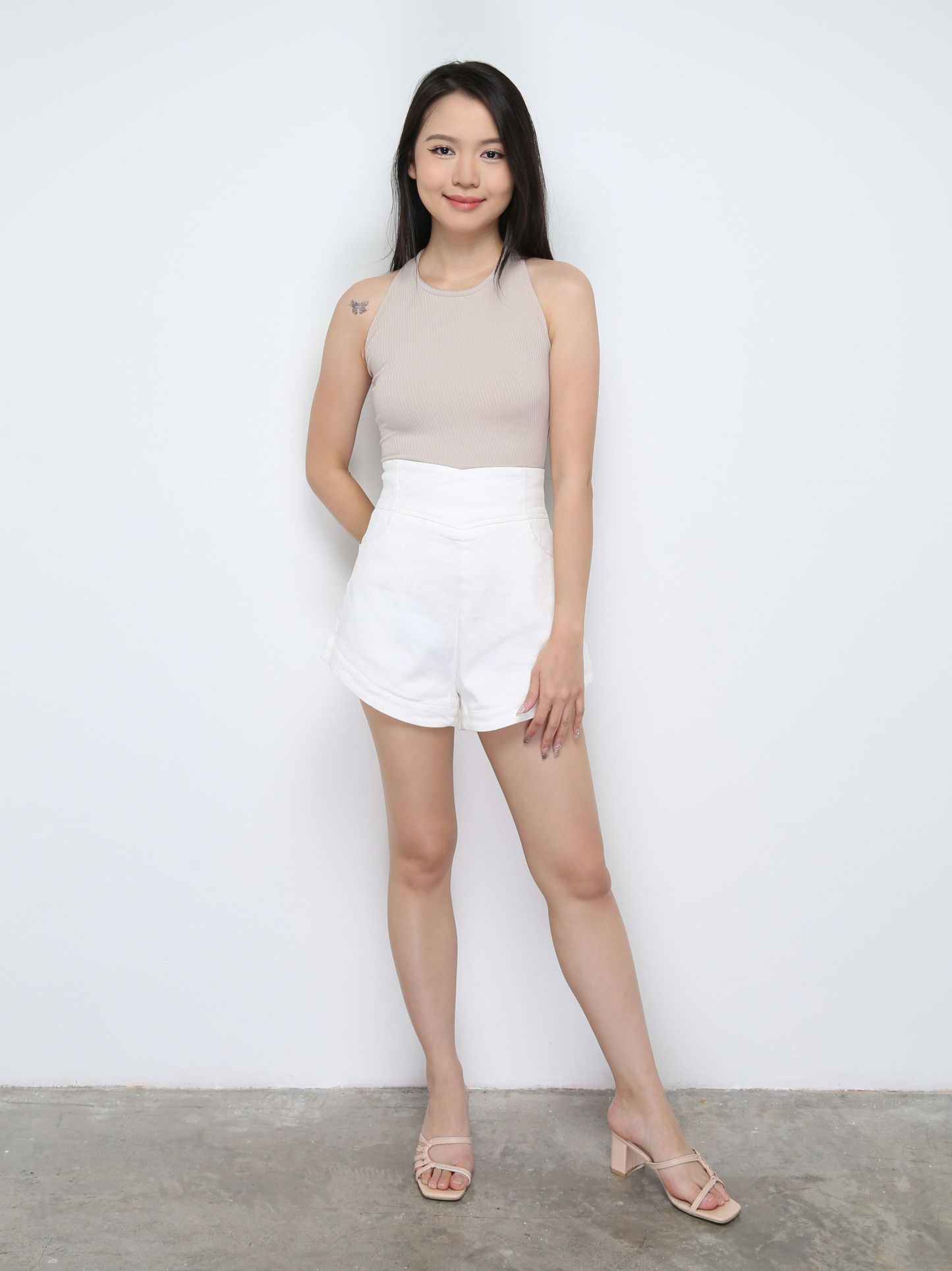 Sleeveles Back String Tie Up Top 30339