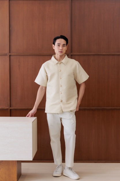 [PREORDER] Textured Batik Short Sleeve Shirt MEN01
