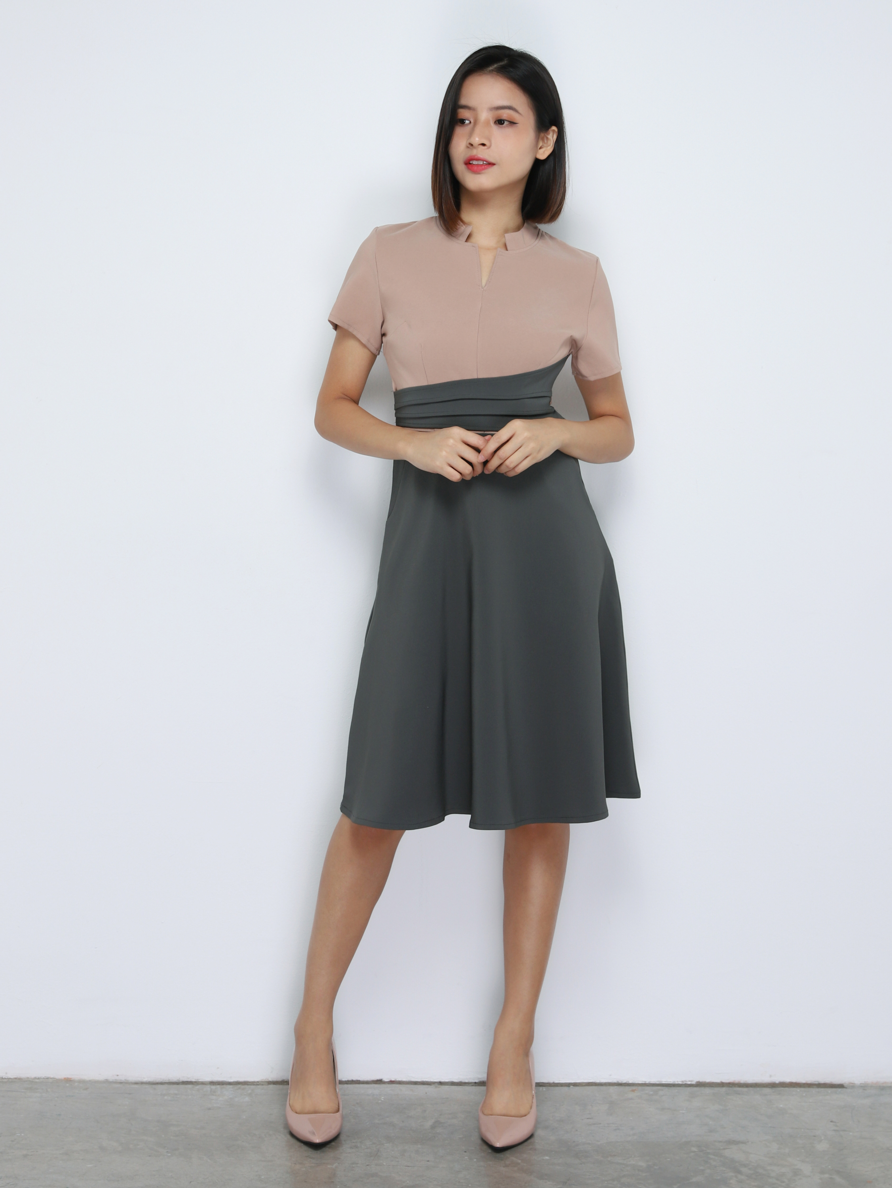 Formal Two Tone Wear Dress 34154