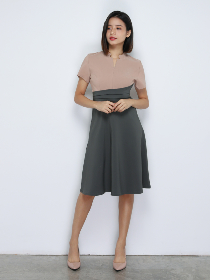 Formal Two Tone Wear Dress 34154