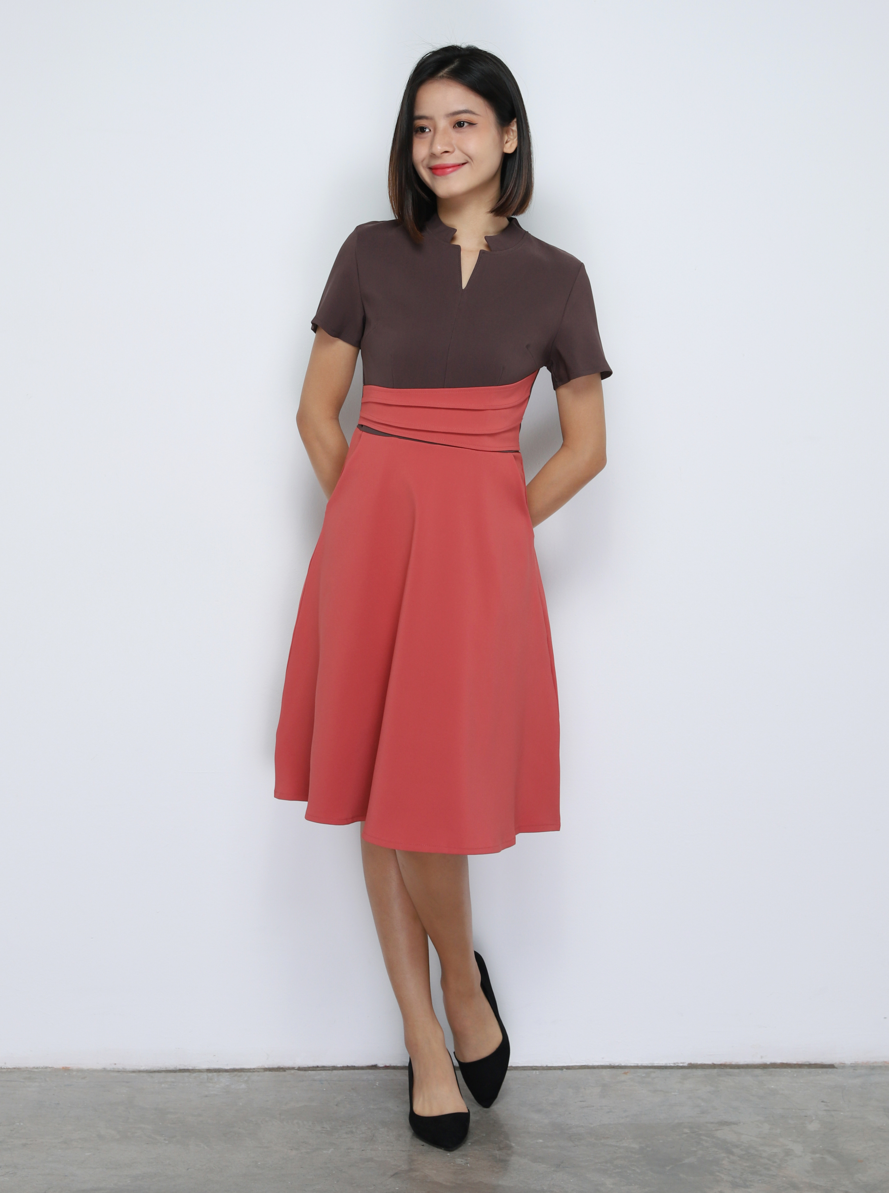 Formal Two Tone Wear Dress 34154