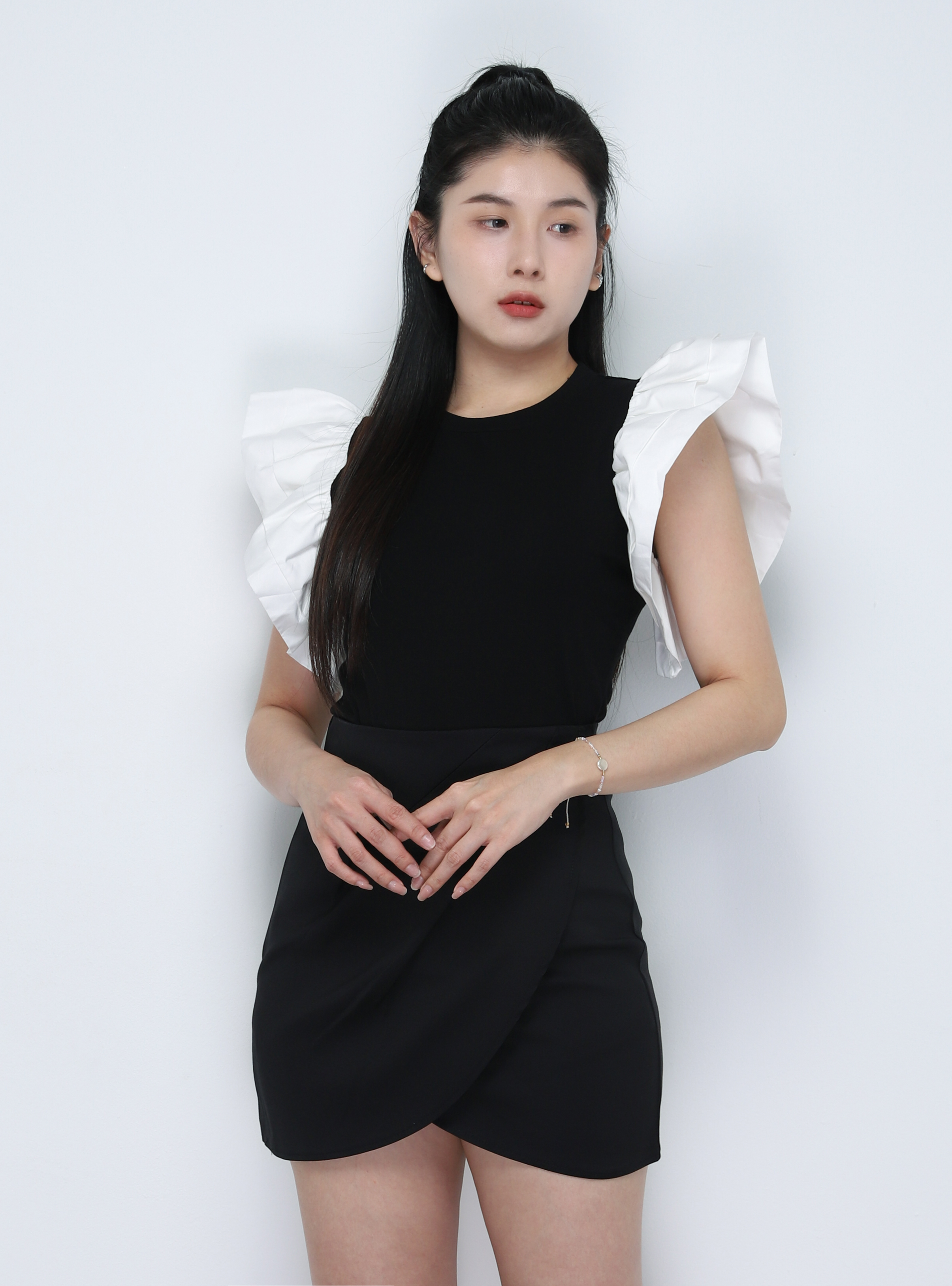 High Waist Wrap Skirt Pants 34238