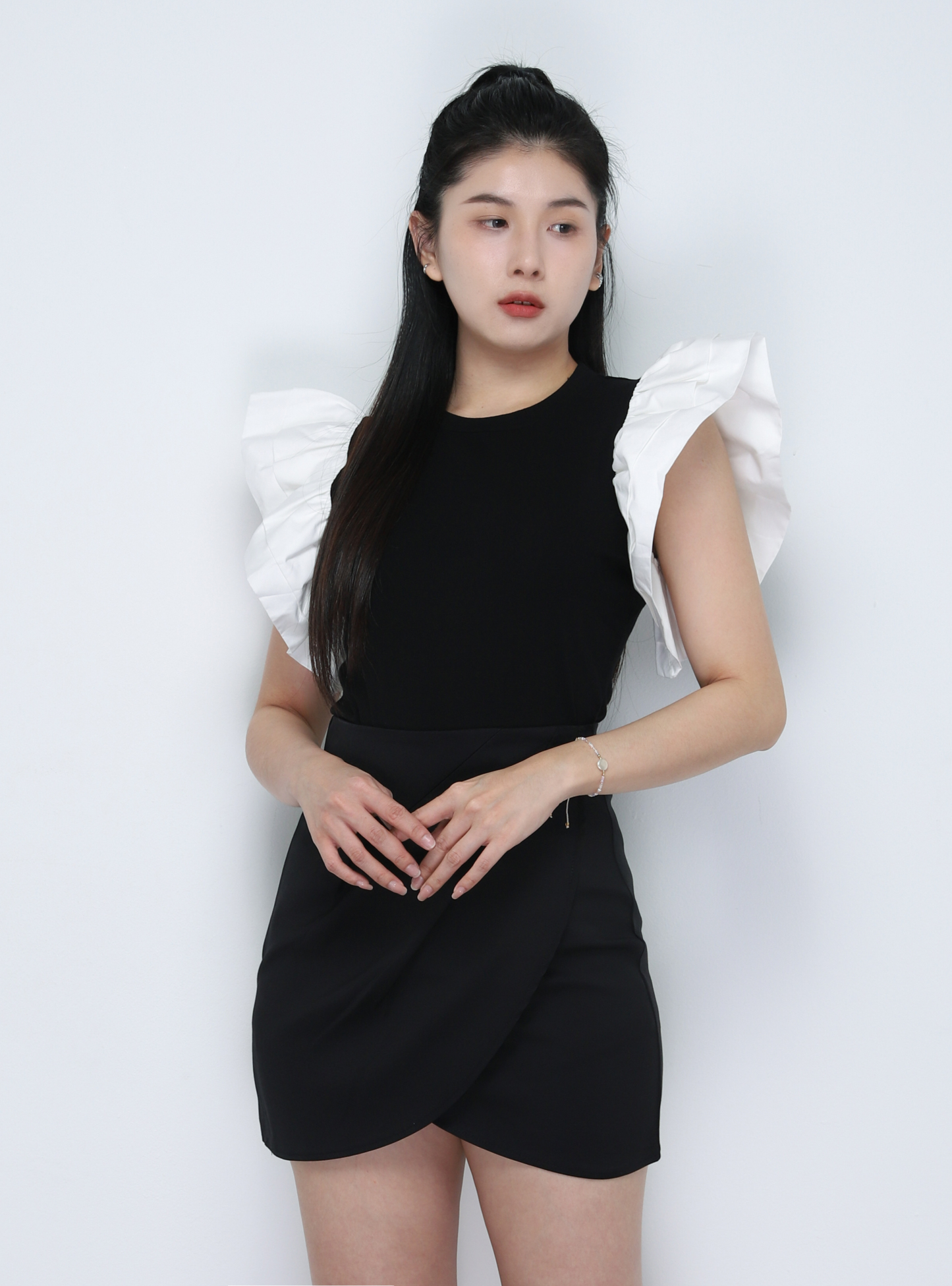 High Waist Wrap Skirt Pants 34238