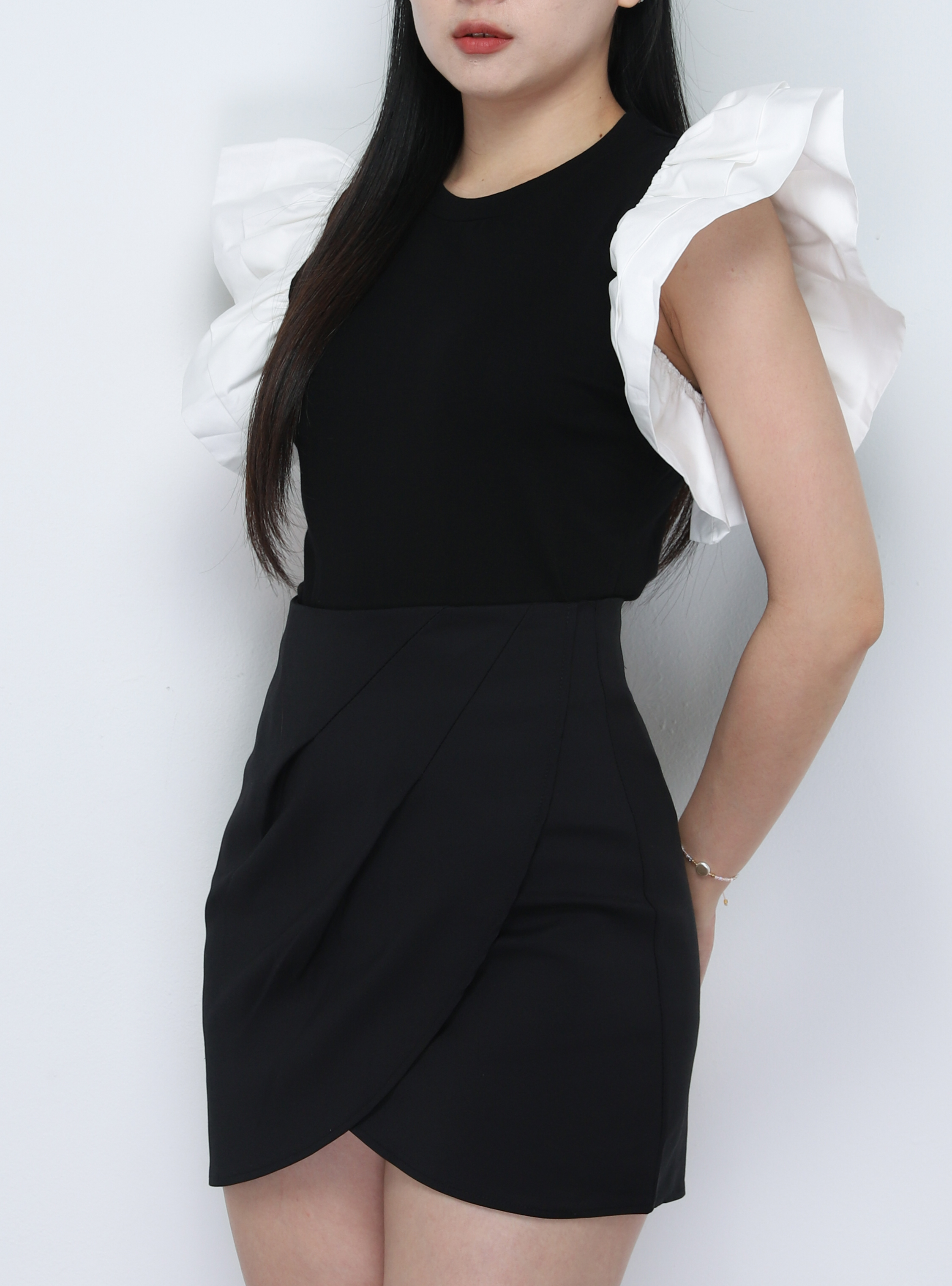 High Waist Wrap Skirt Pants 34238