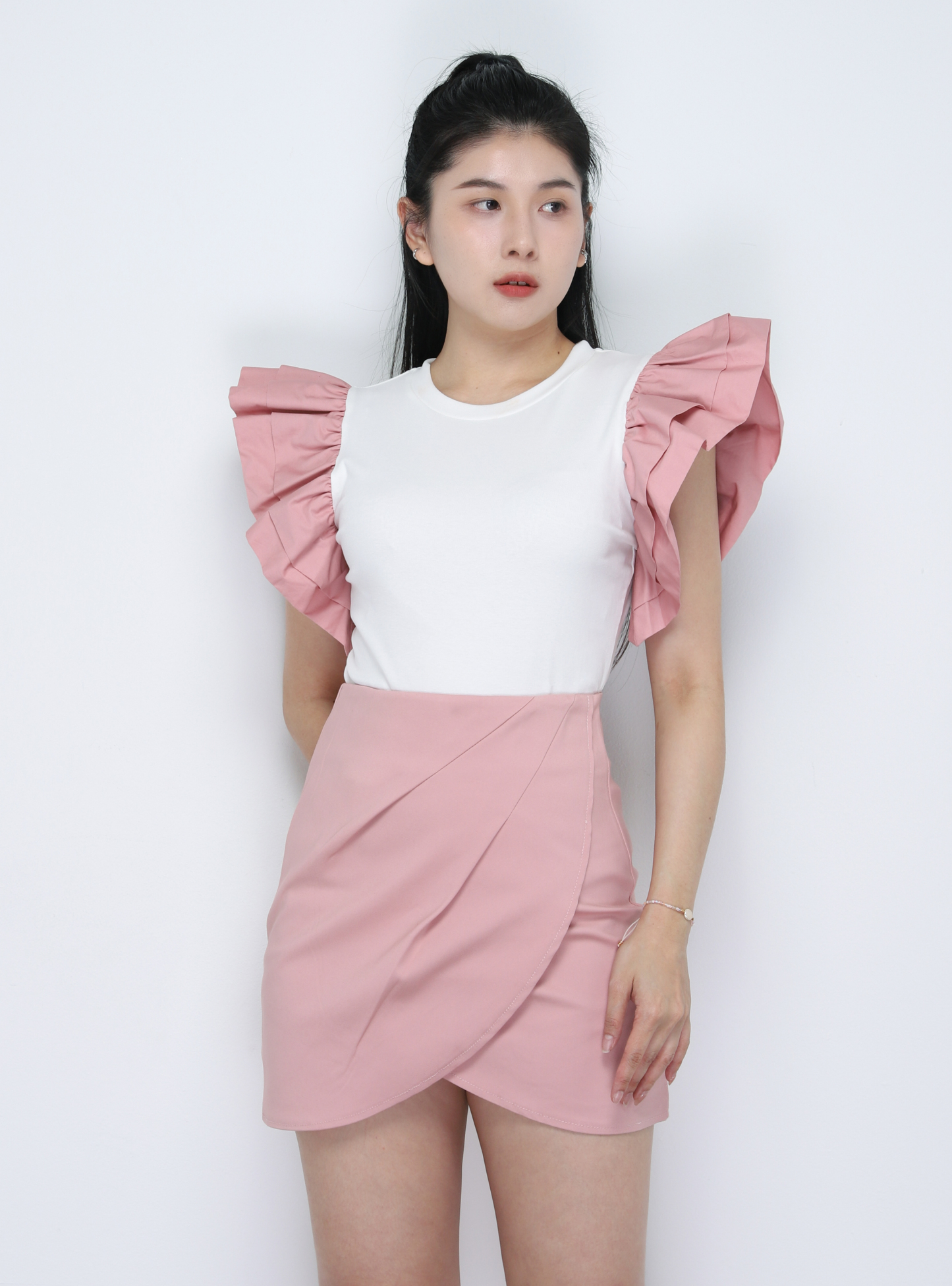 High Waist Wrap Skirt Pants 34238