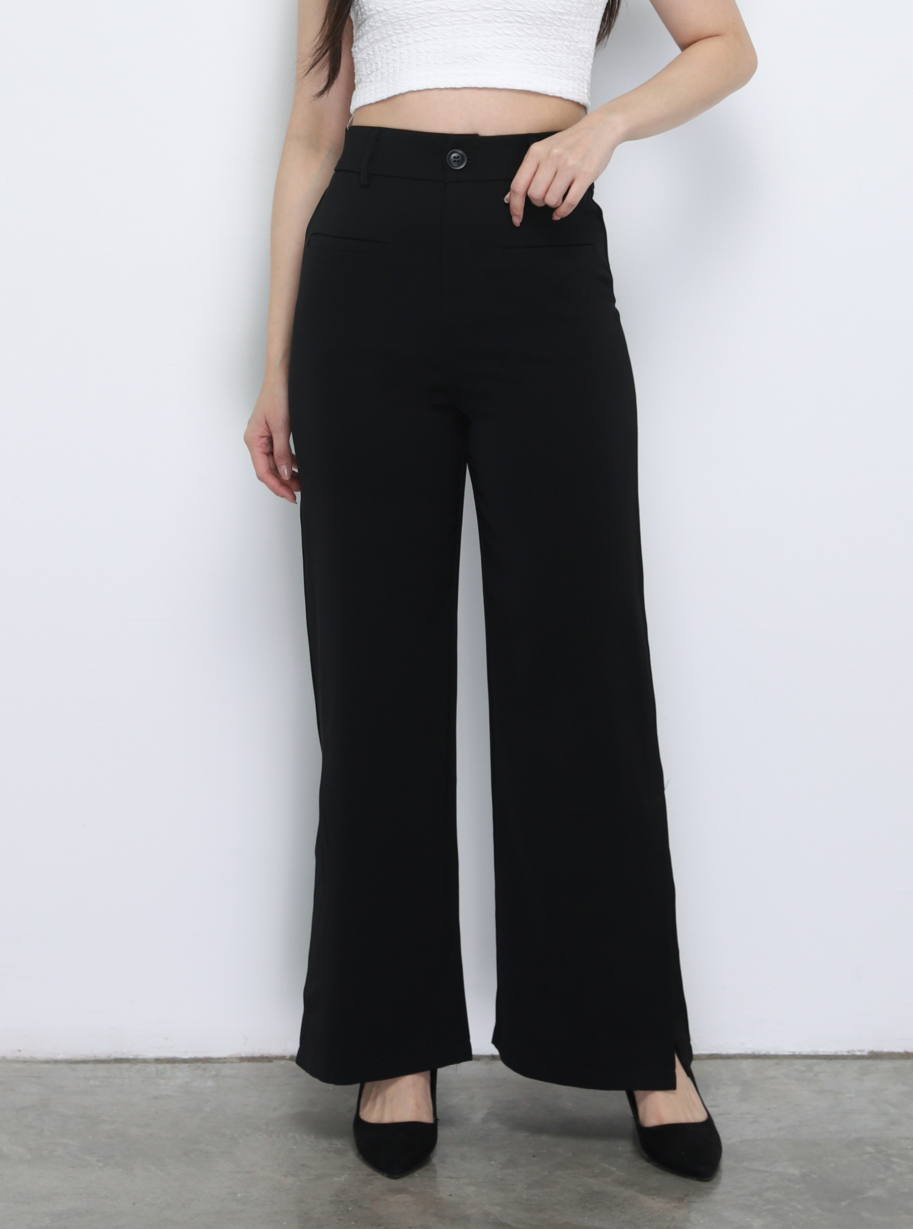 Side Split Long Pants 33895