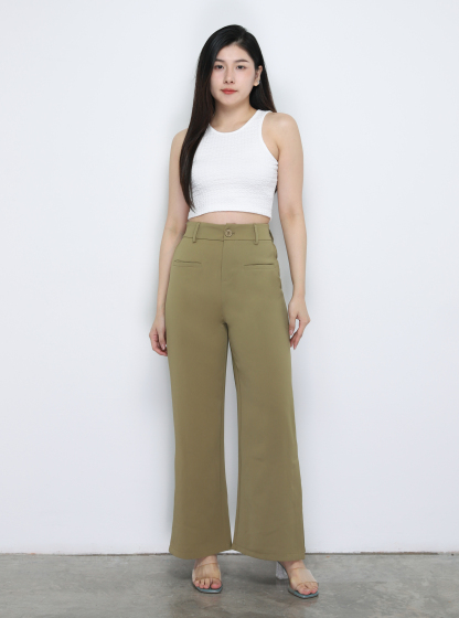 Side Split Long Pants 33895