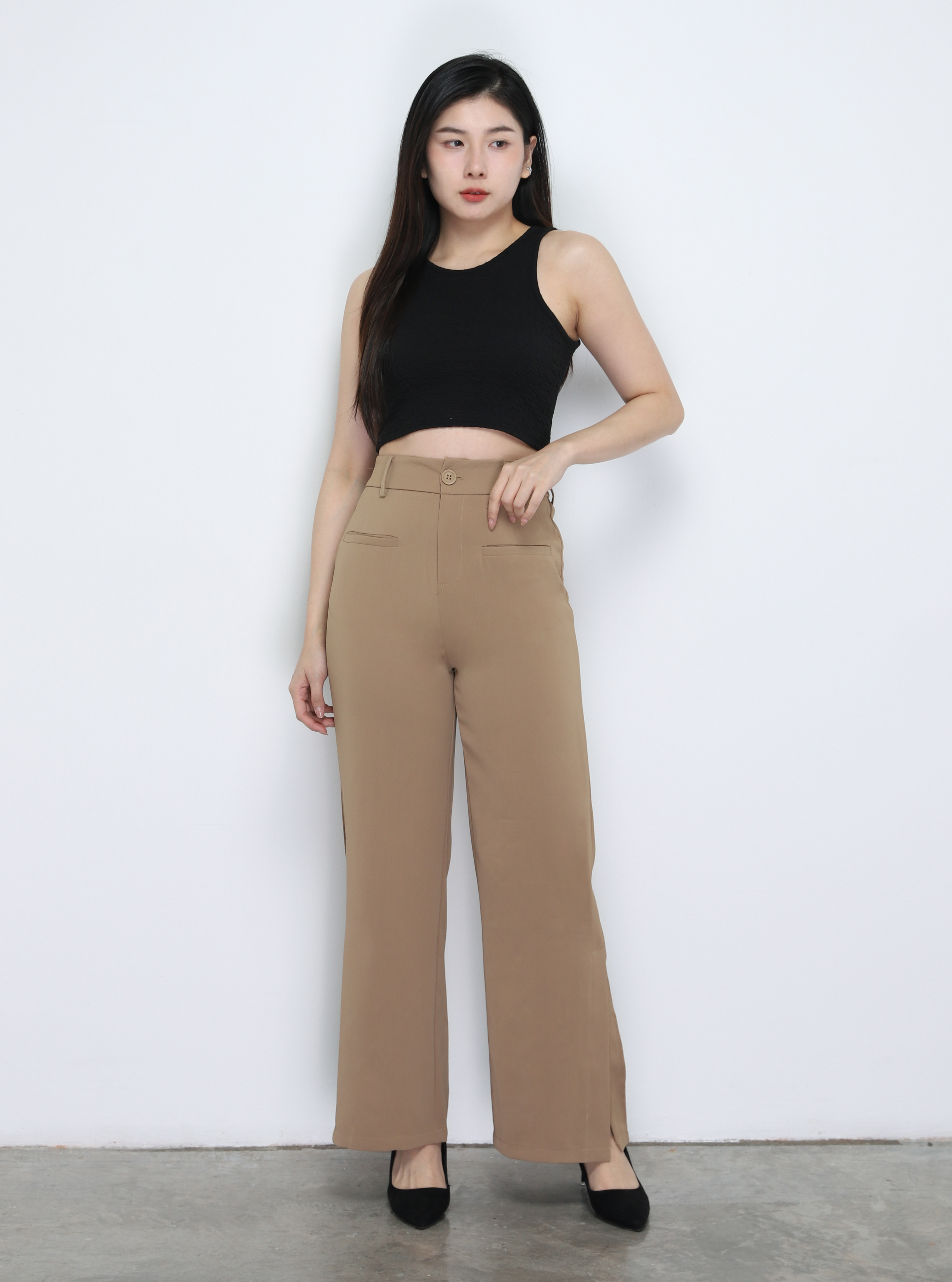 Side Split Long Pants 33895