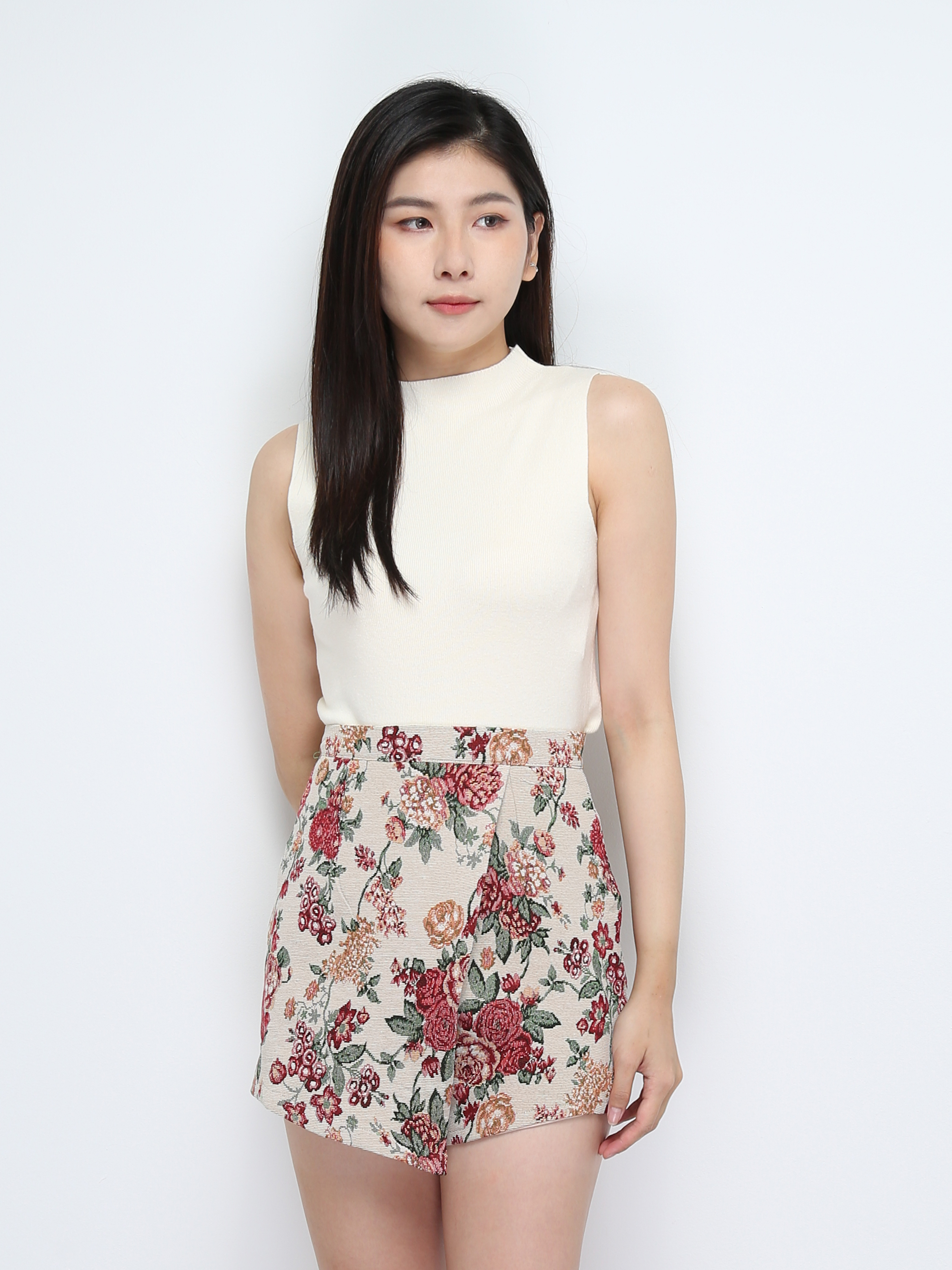 Flower Print Skirt Pant 30131 (SPO)