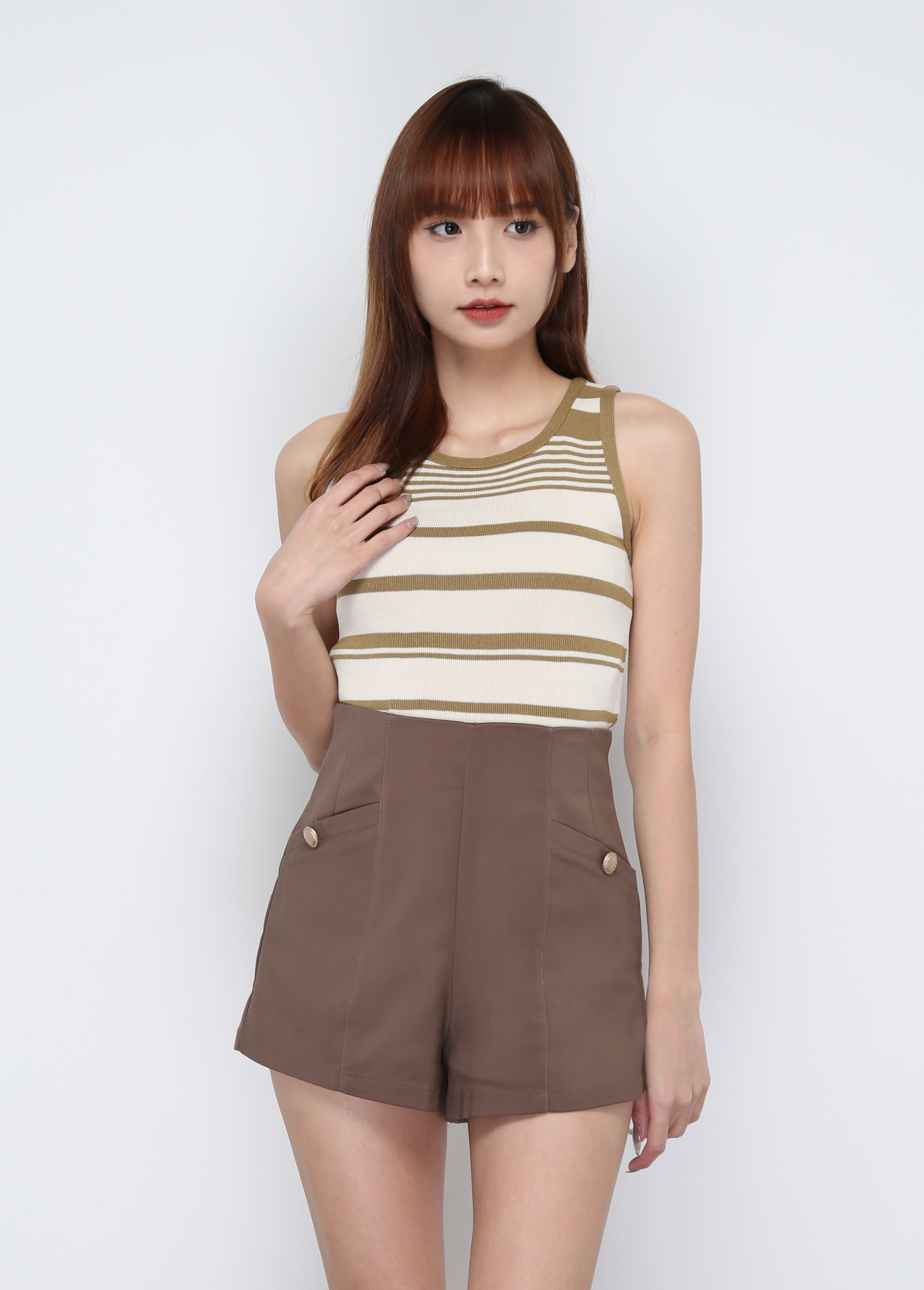 Front Pocket Pleated Short Pant 29908