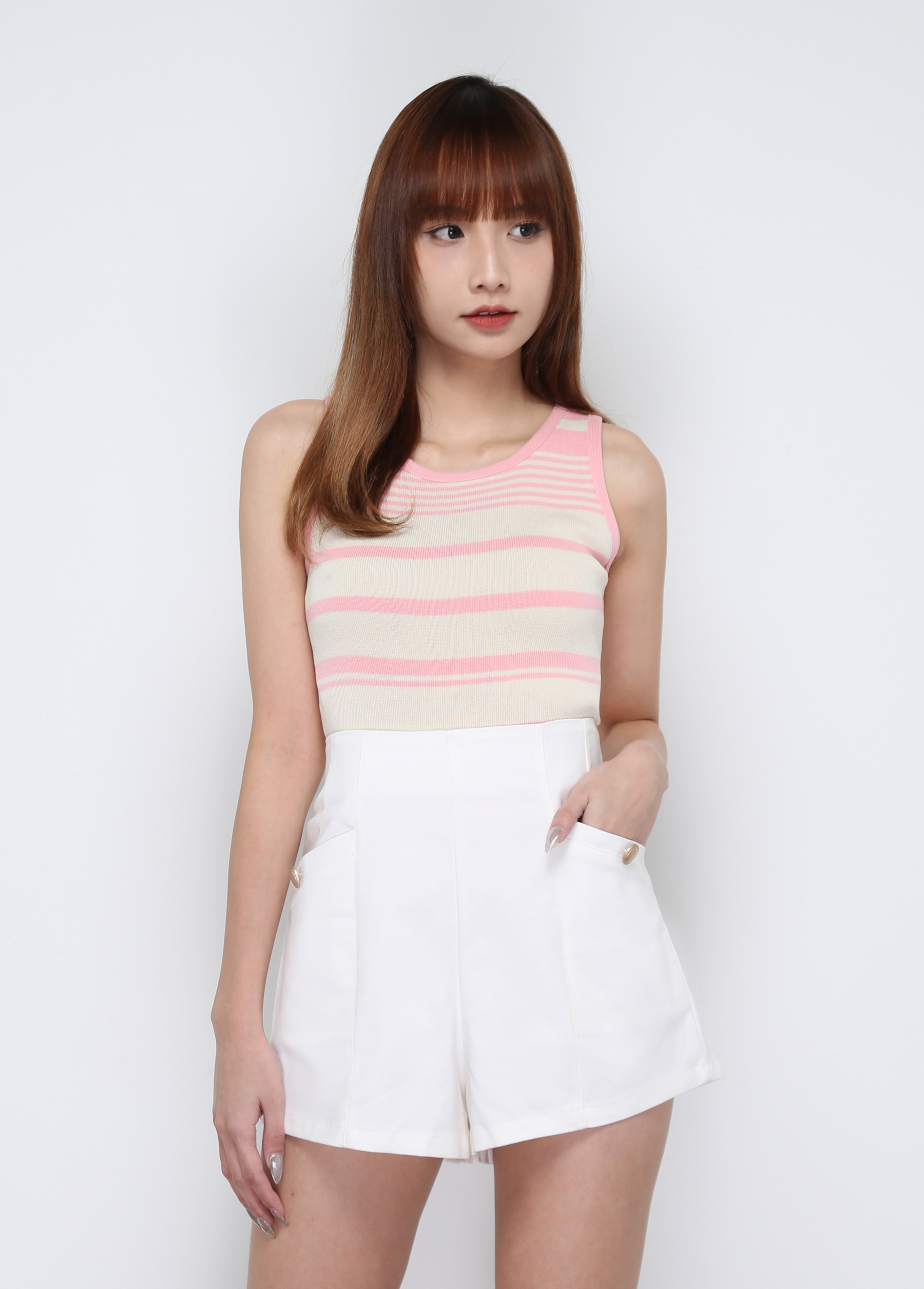 Front Pocket Pleated Short Pant 29908
