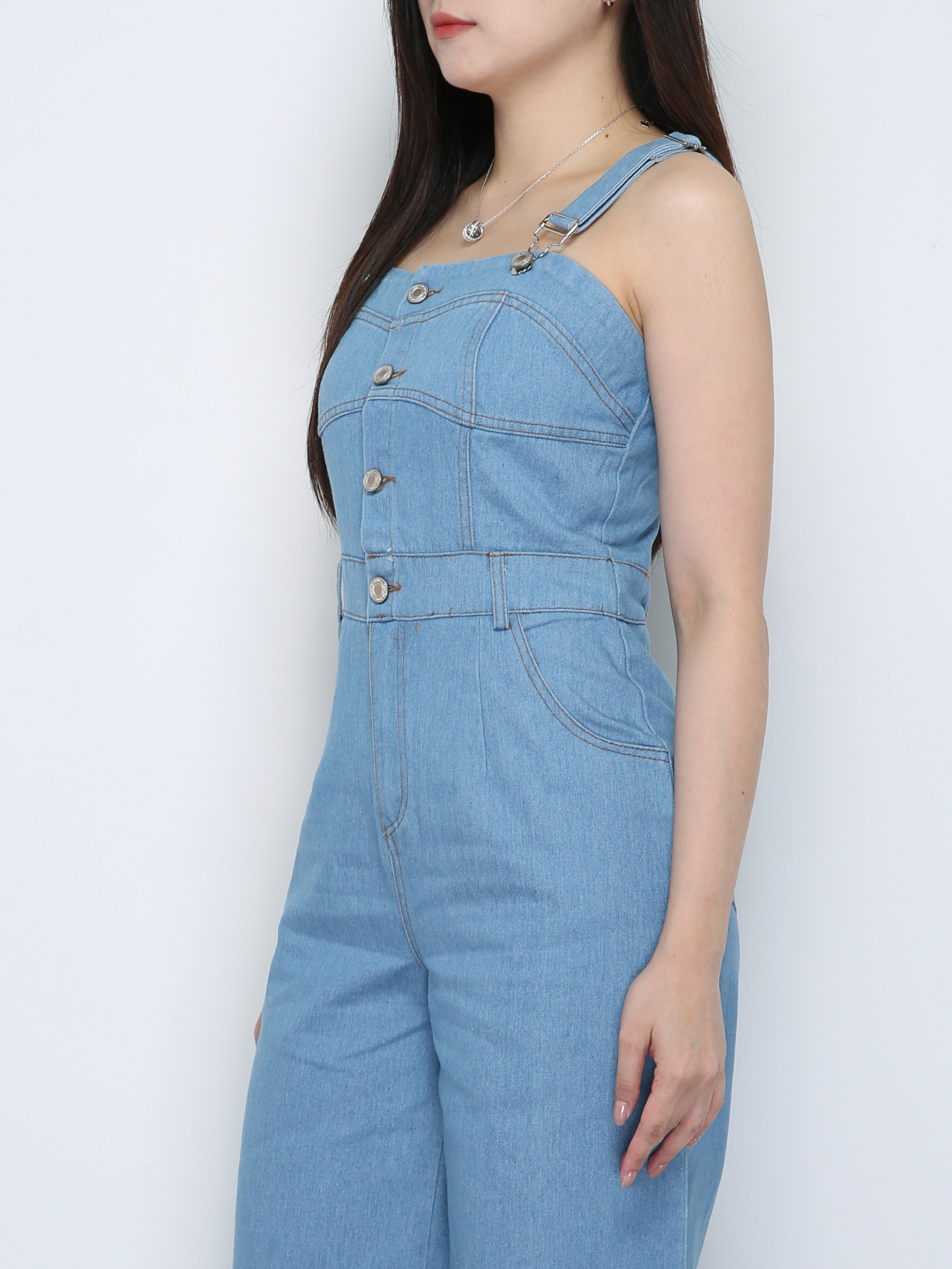 Denim JumpSuit 33782