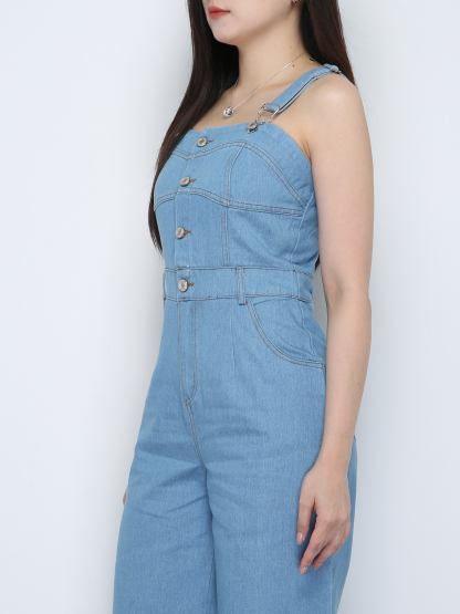Denim JumpSuit 33782
