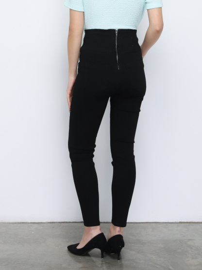 Denim High Waist Long Pants 18850