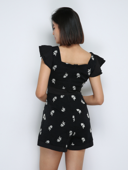 Sleeveless Layered Floral Jumpsuit 33899