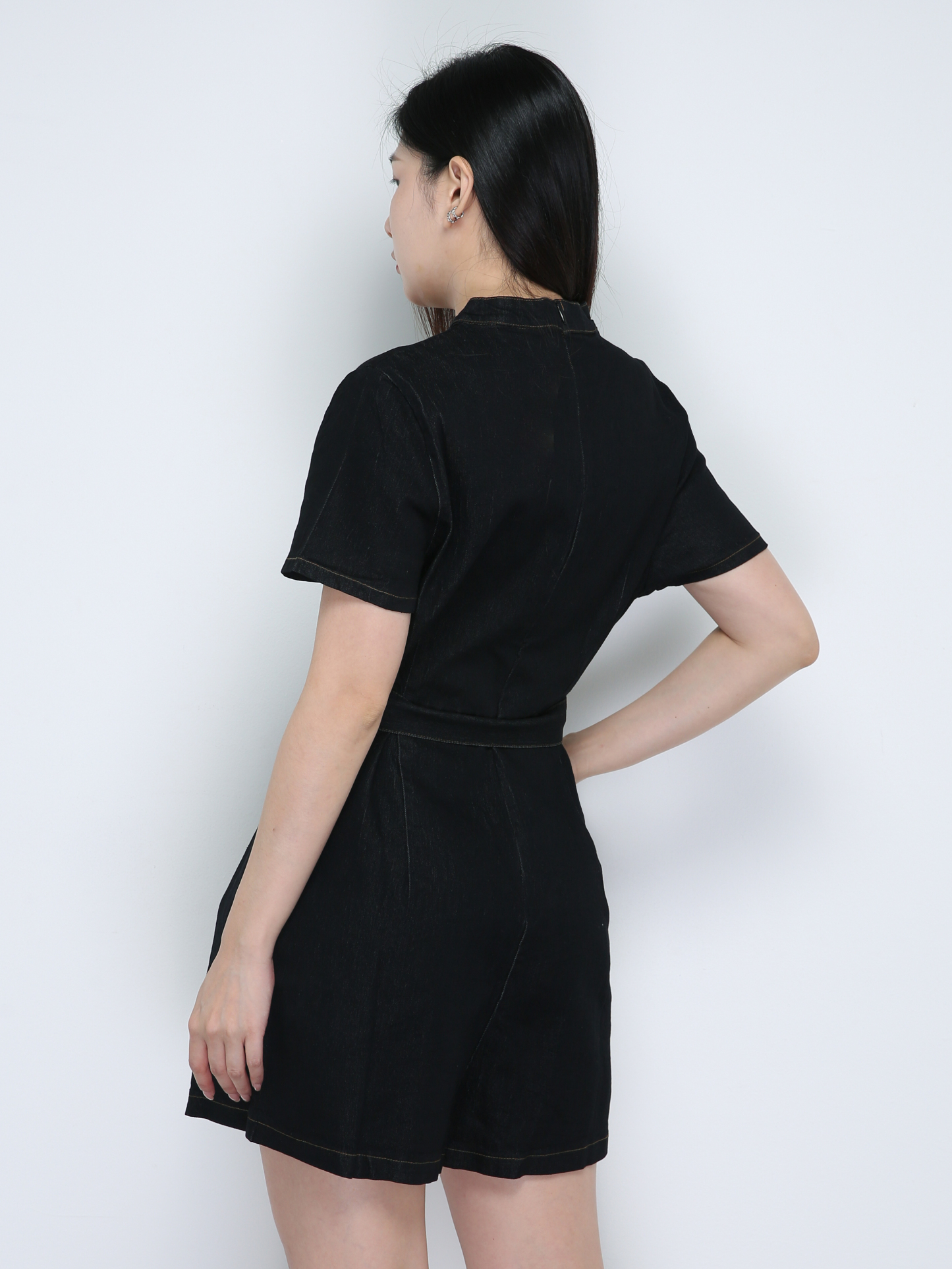 Denim With Belt Jumpsuit 18823