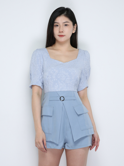 Formal Lace With Wrap Jumpsuit 18817