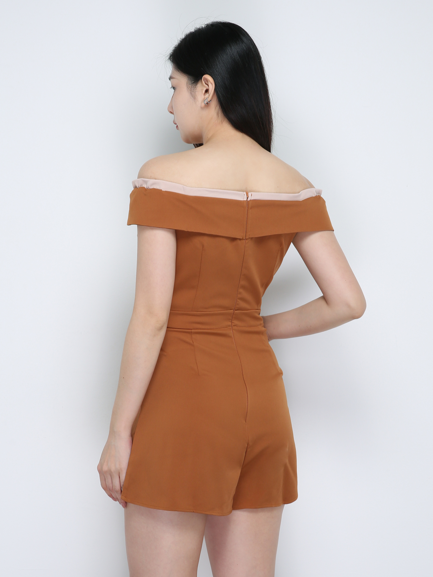 Off Shoulder Breasted Jumpsuits 18841