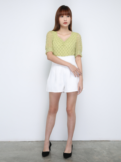 Two Tone Lace Jumpsuit 18733