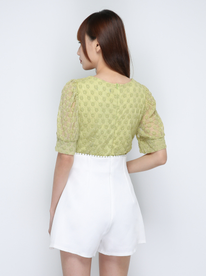 Two Tone Lace Jumpsuit 18733