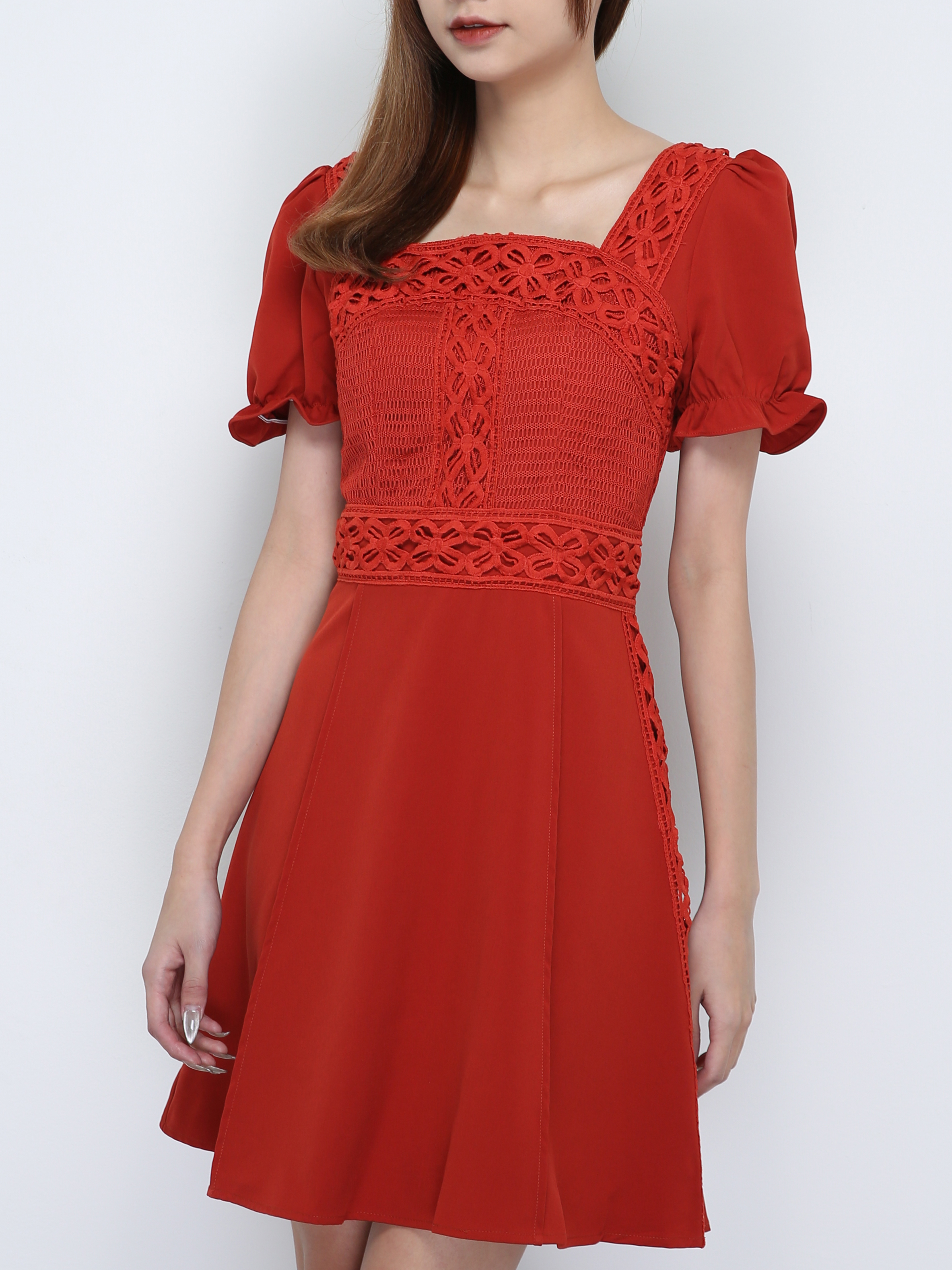Detailed Lace Dress 18562