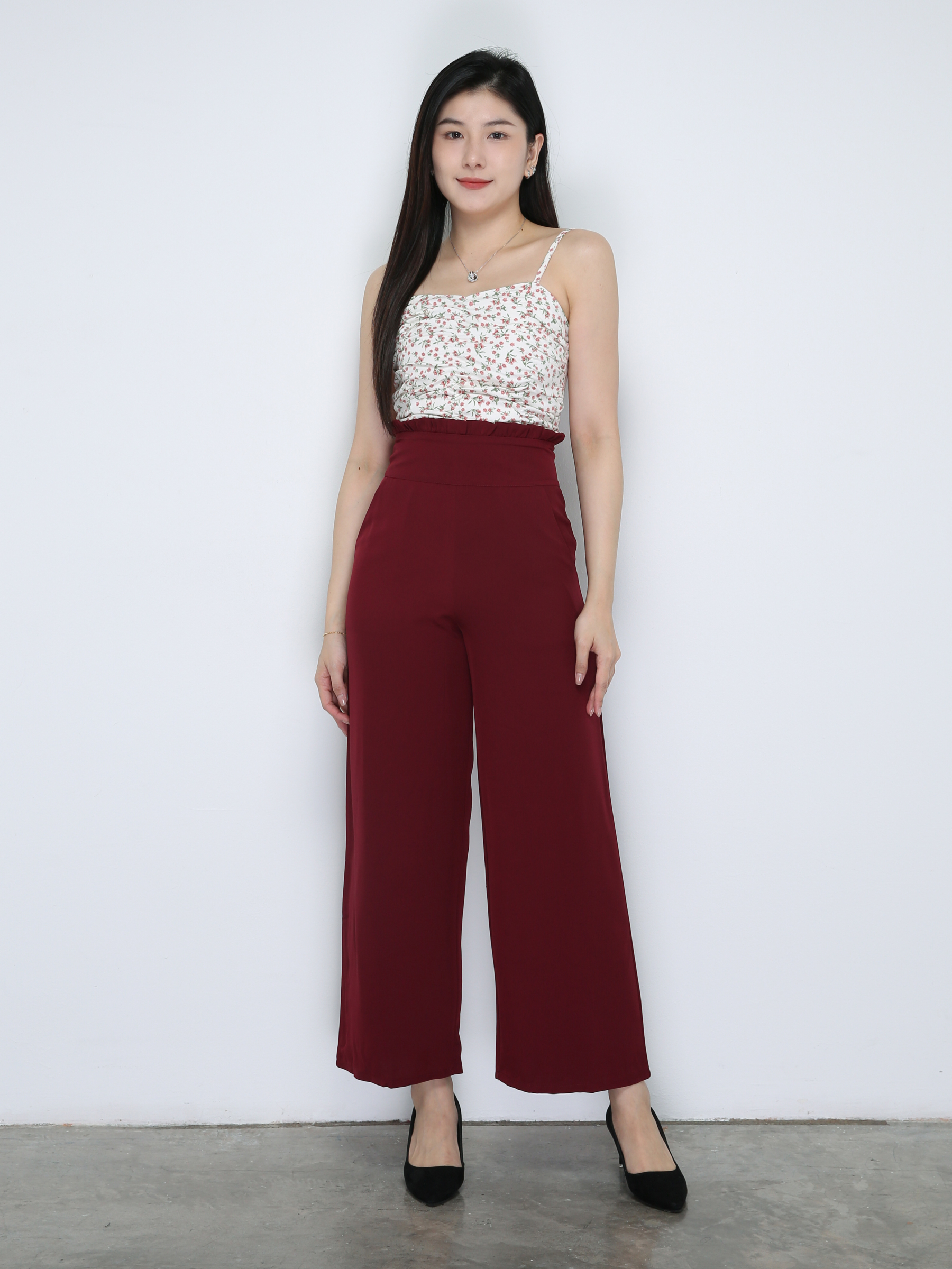 Floral Top With Long Pants Set 33767