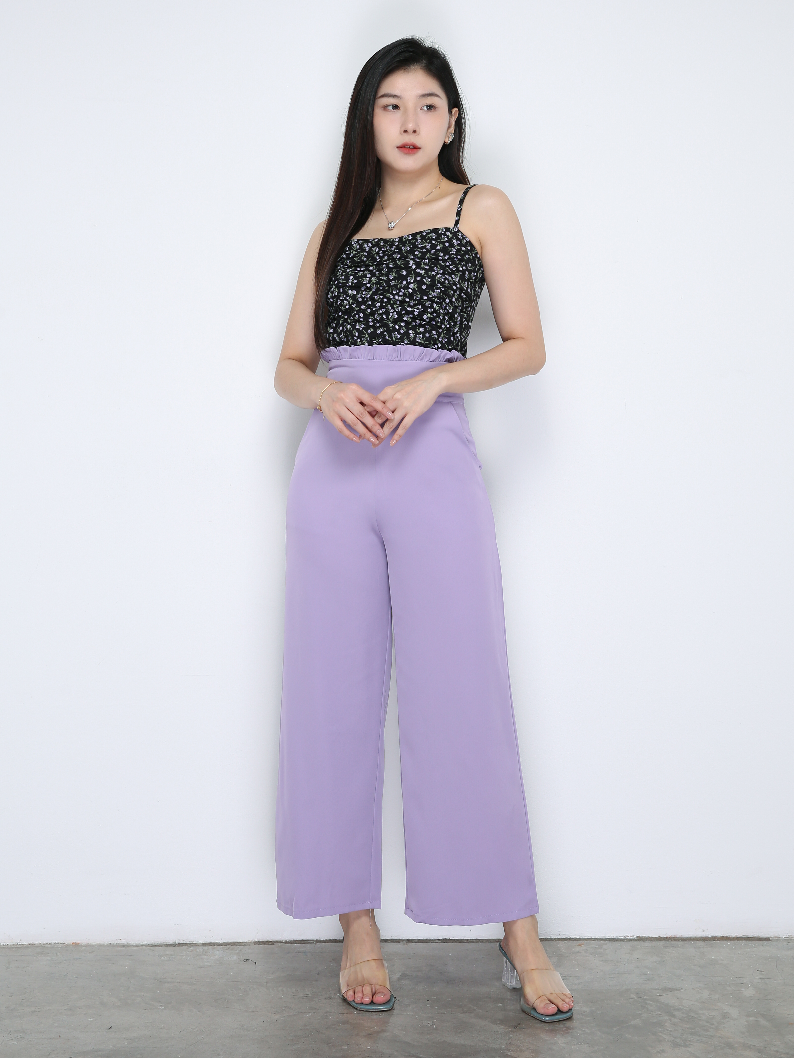 Floral Top With Long Pants Set 33767