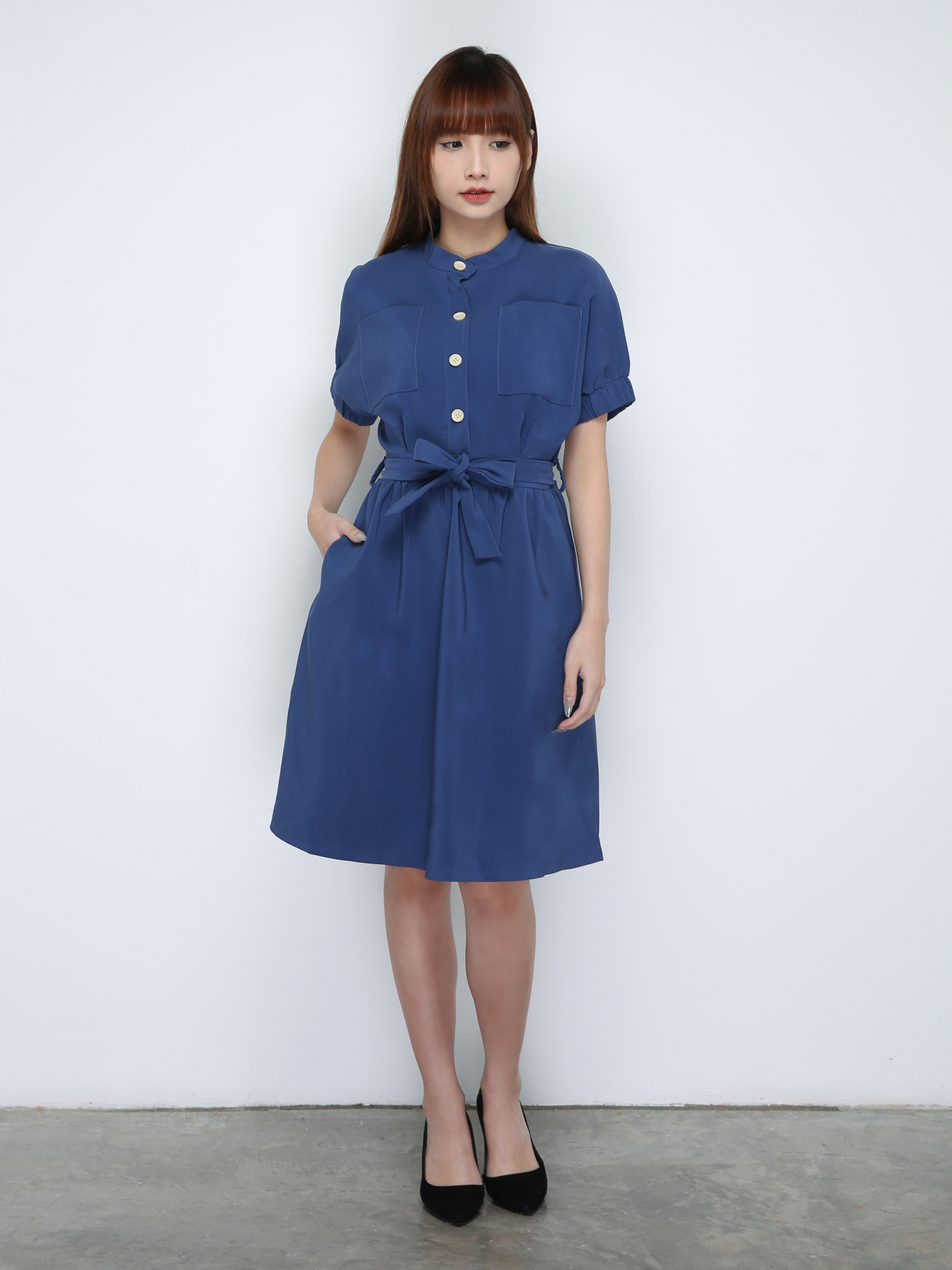 Batman Sleeve With Front Button Dress 18729