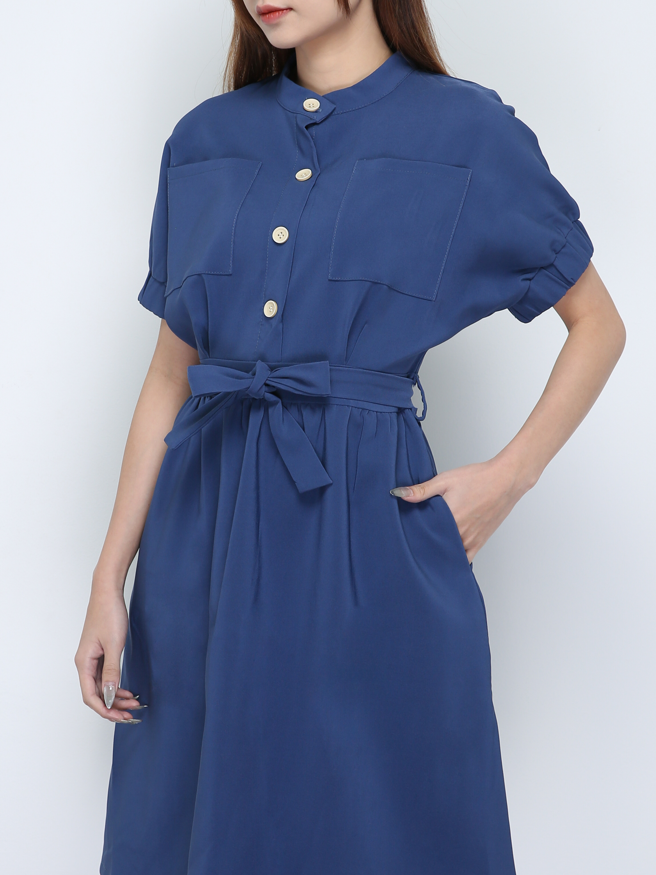 Batman Sleeve With Front Button Dress 18729