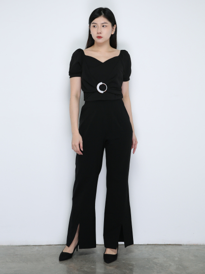 Sweetheart Ring Buckle Twist Tops 18881