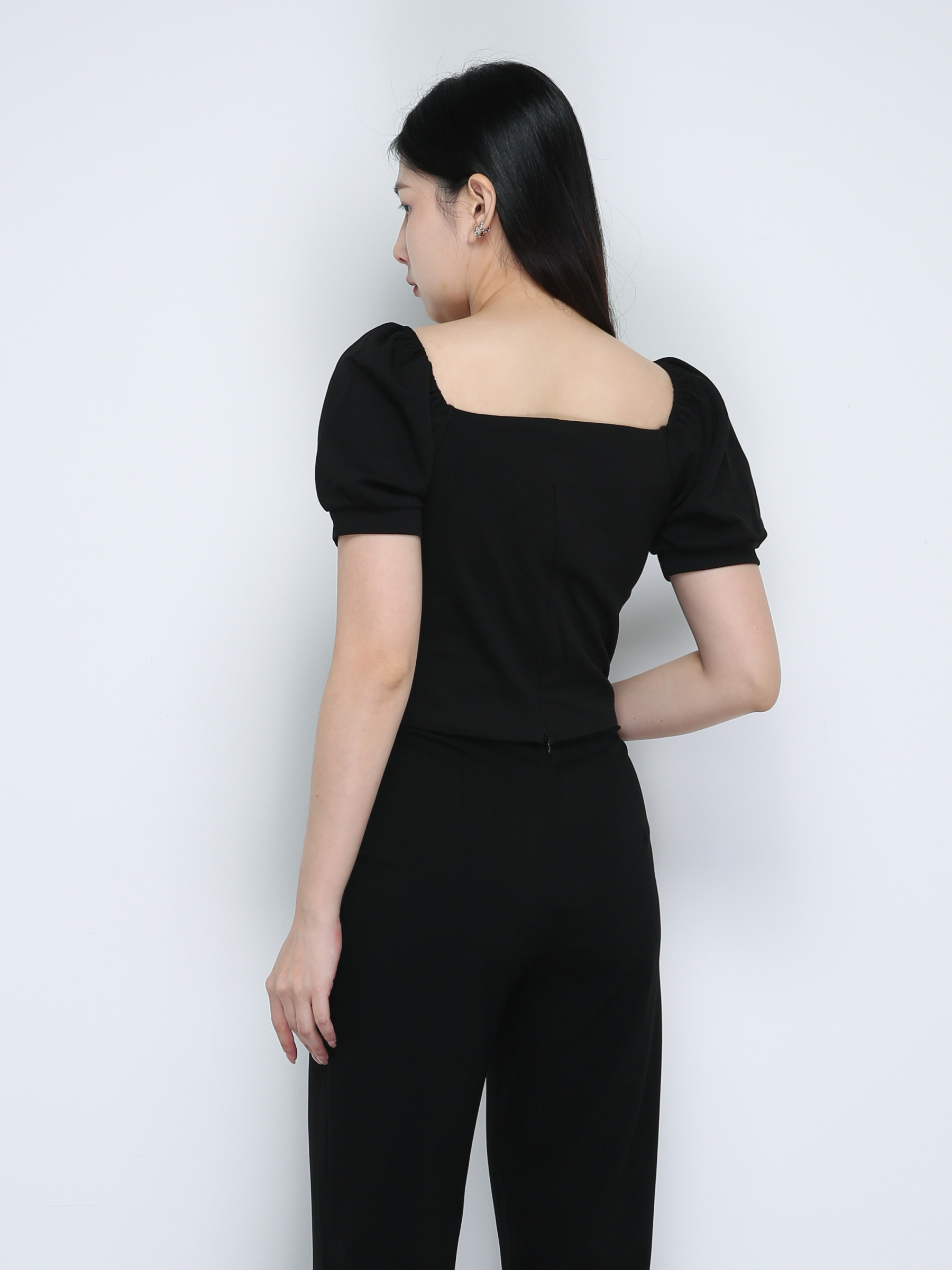 Sweetheart Ring Buckle Twist Tops 18881