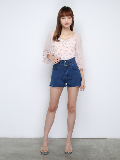 Floral Chiffon Top 18618