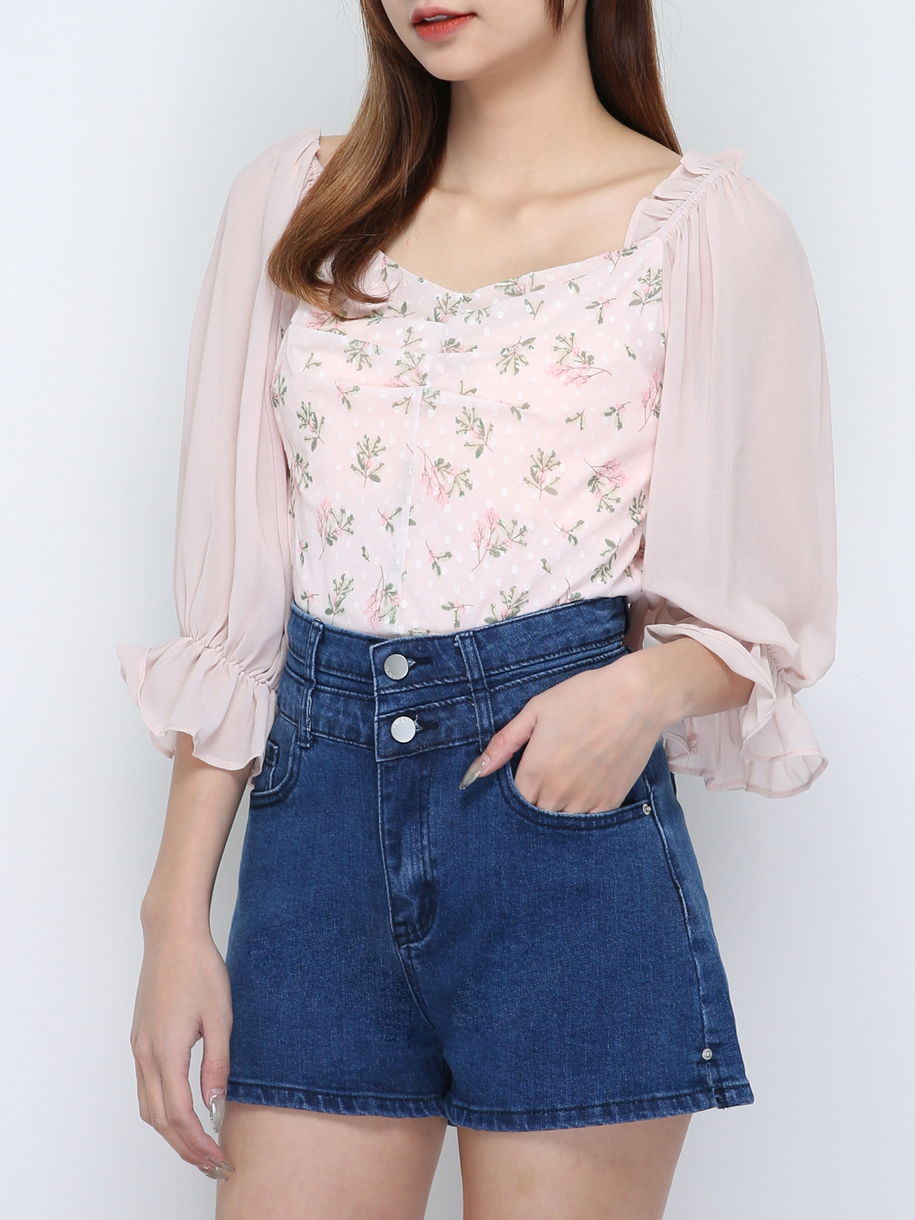 Floral Chiffon Top 18618