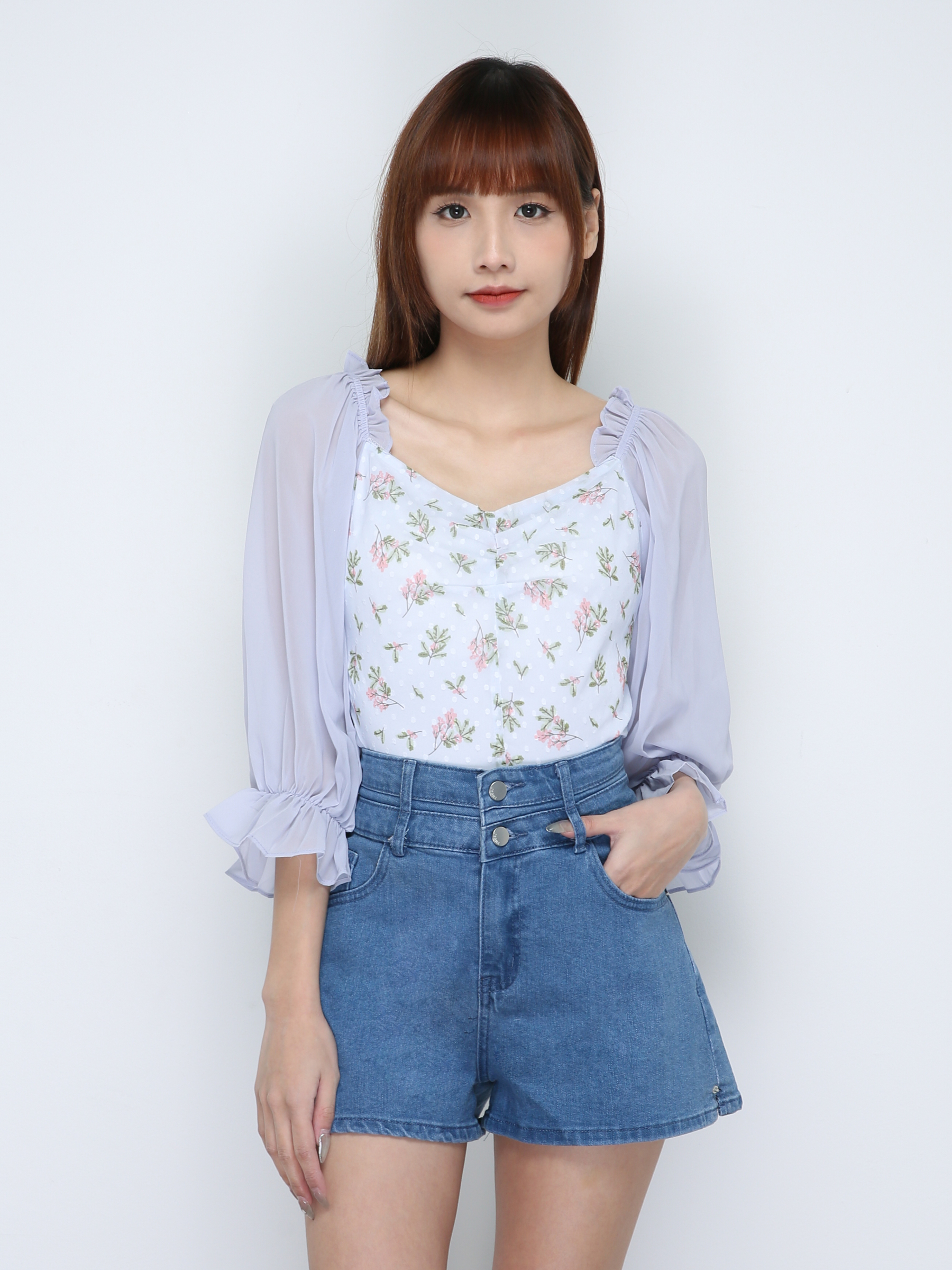 Floral Chiffon Top 18618