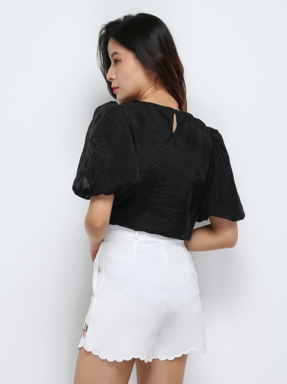 Floral With Belt Short Pants 29296