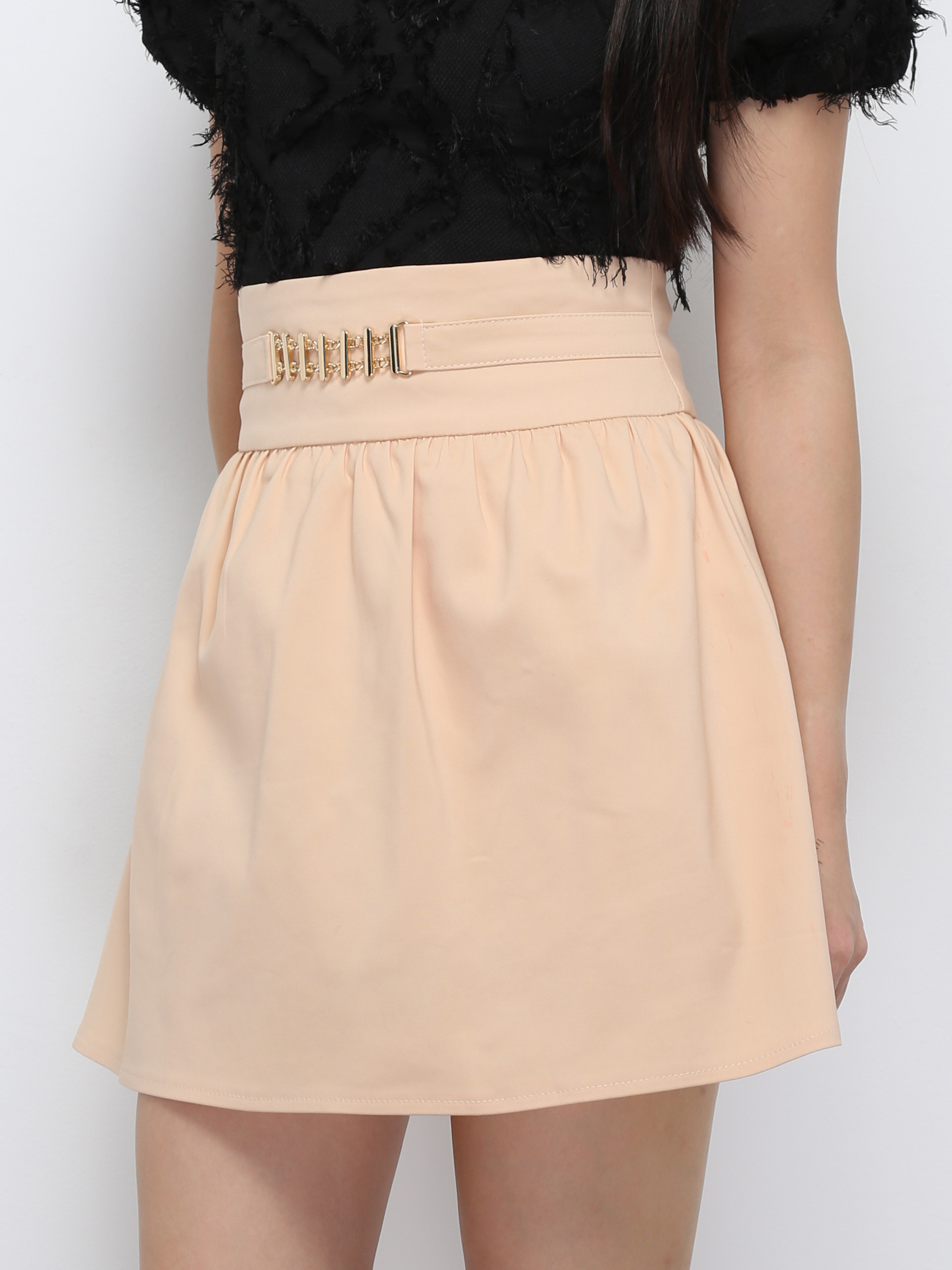 High Waist With Decorative Chain Skirt Pants 29301