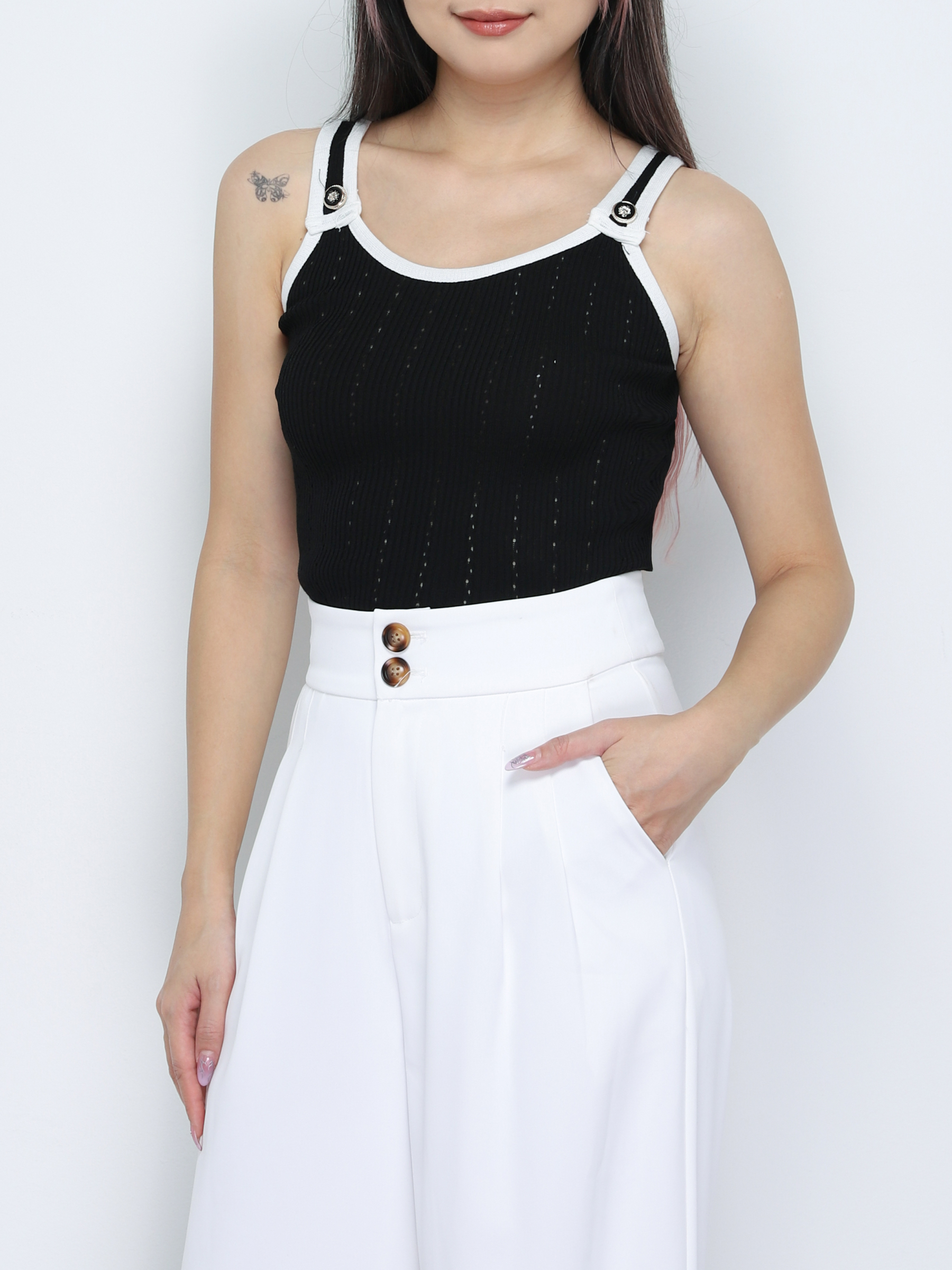 Knitted Sleeveless Top 34202