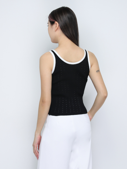 Knitted Sleeveless Top 34202