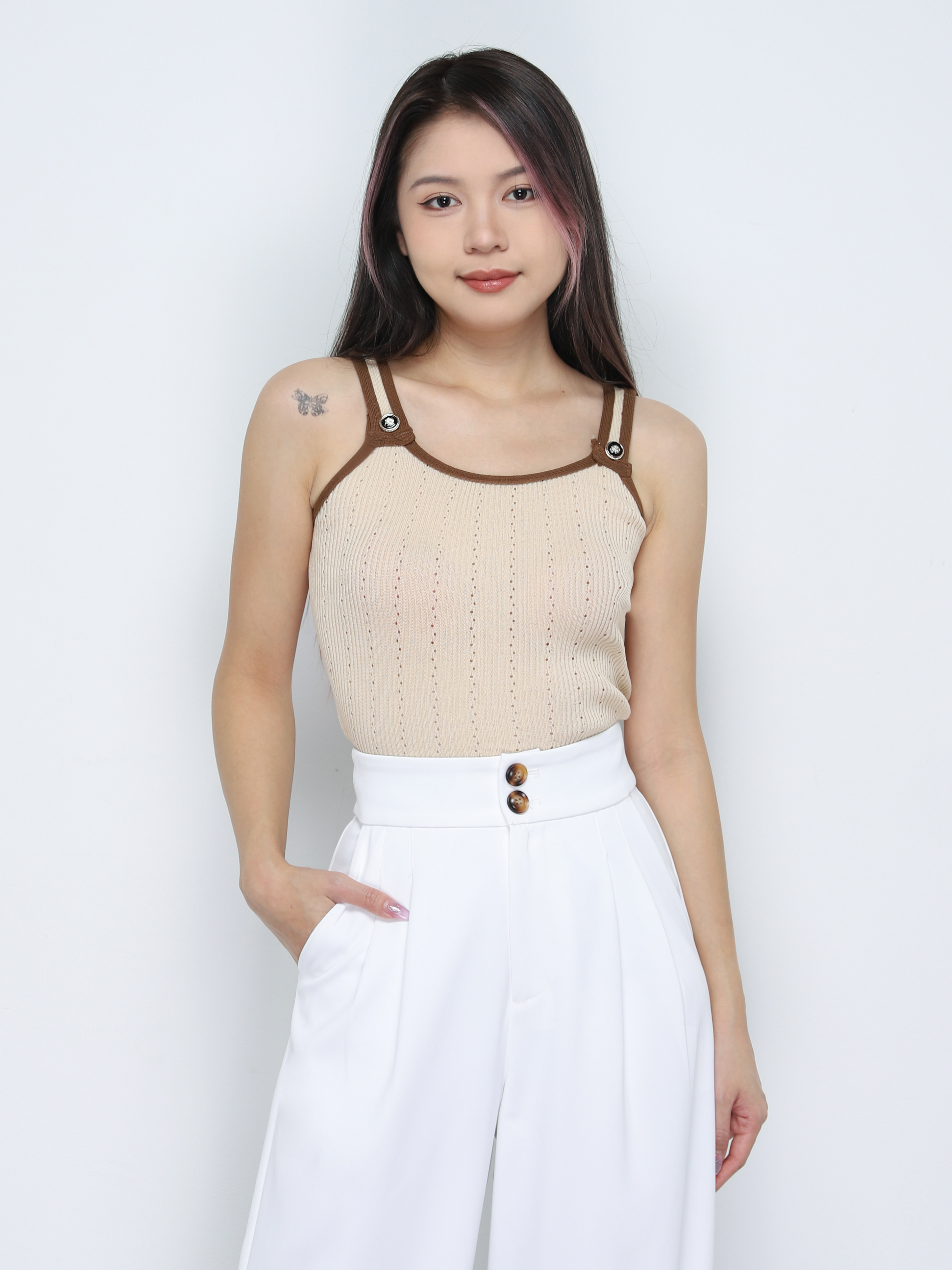 Knitted Sleeveless Top 34202