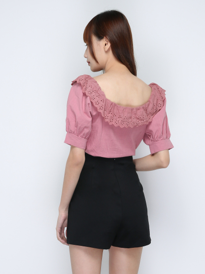 Off Shoulder Ruffles Top 18676