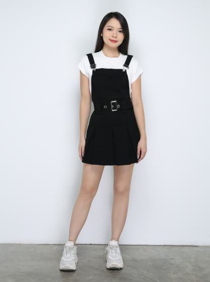 Pleated Woth Belt Jumpsuit 33628