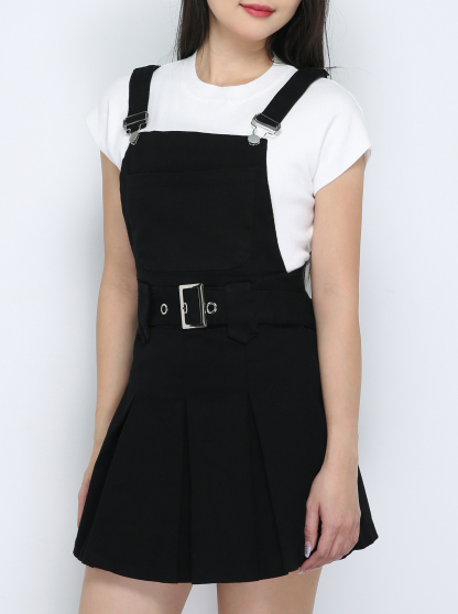 Pleated Woth Belt Jumpsuit 33628