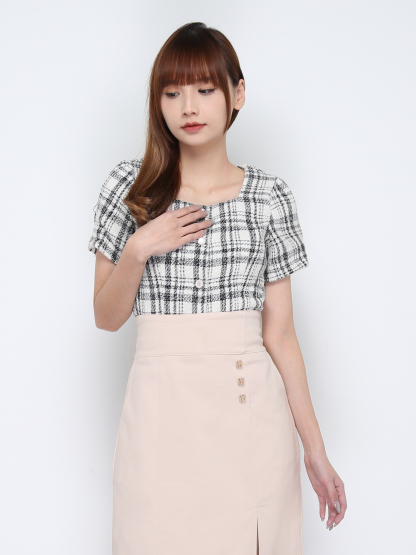 Plaid Top 17168
