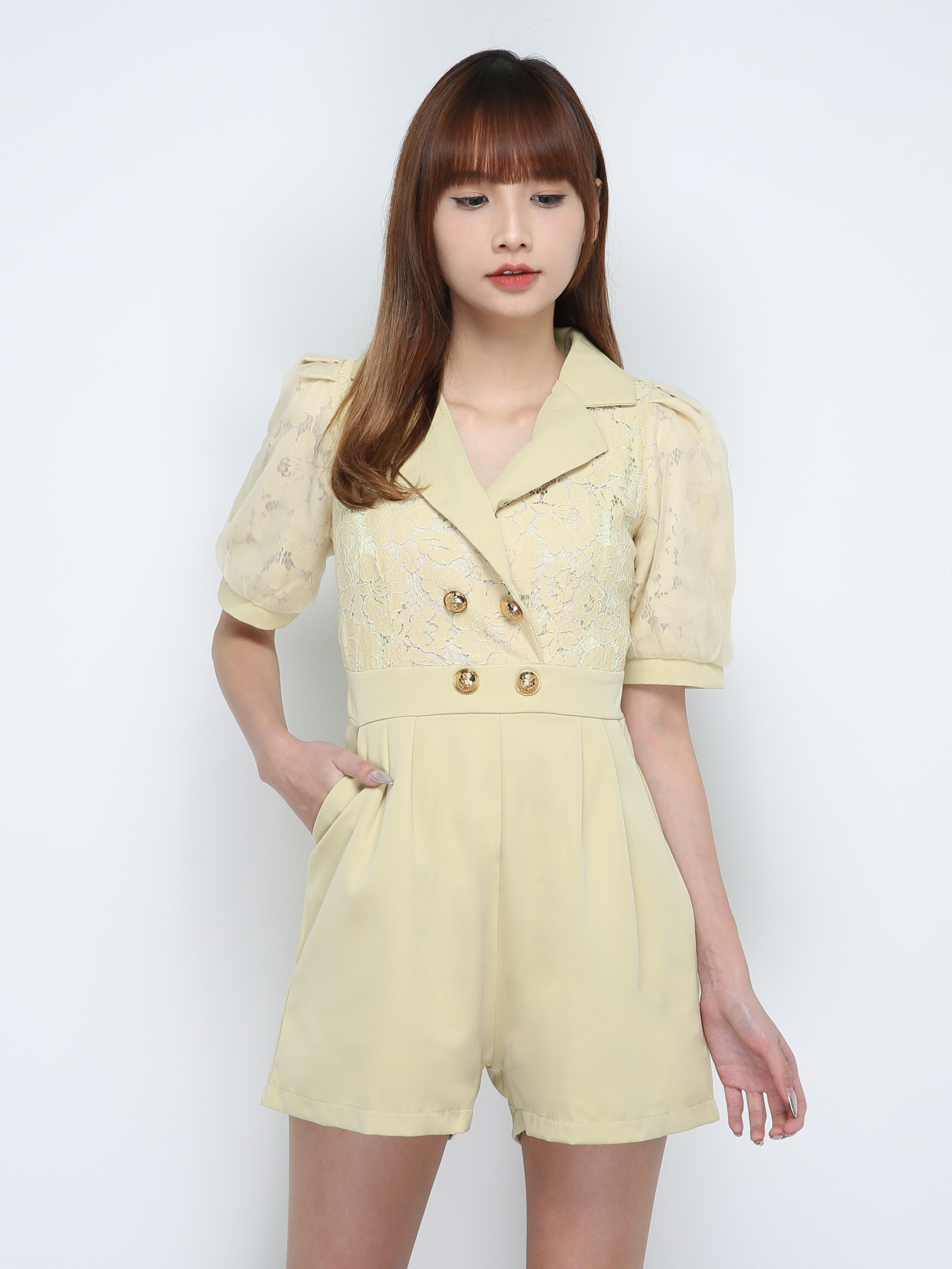 Formal Collar Lace Jumpsuit 18797