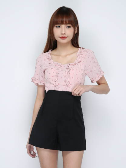 Floral Ruffles Top 18661