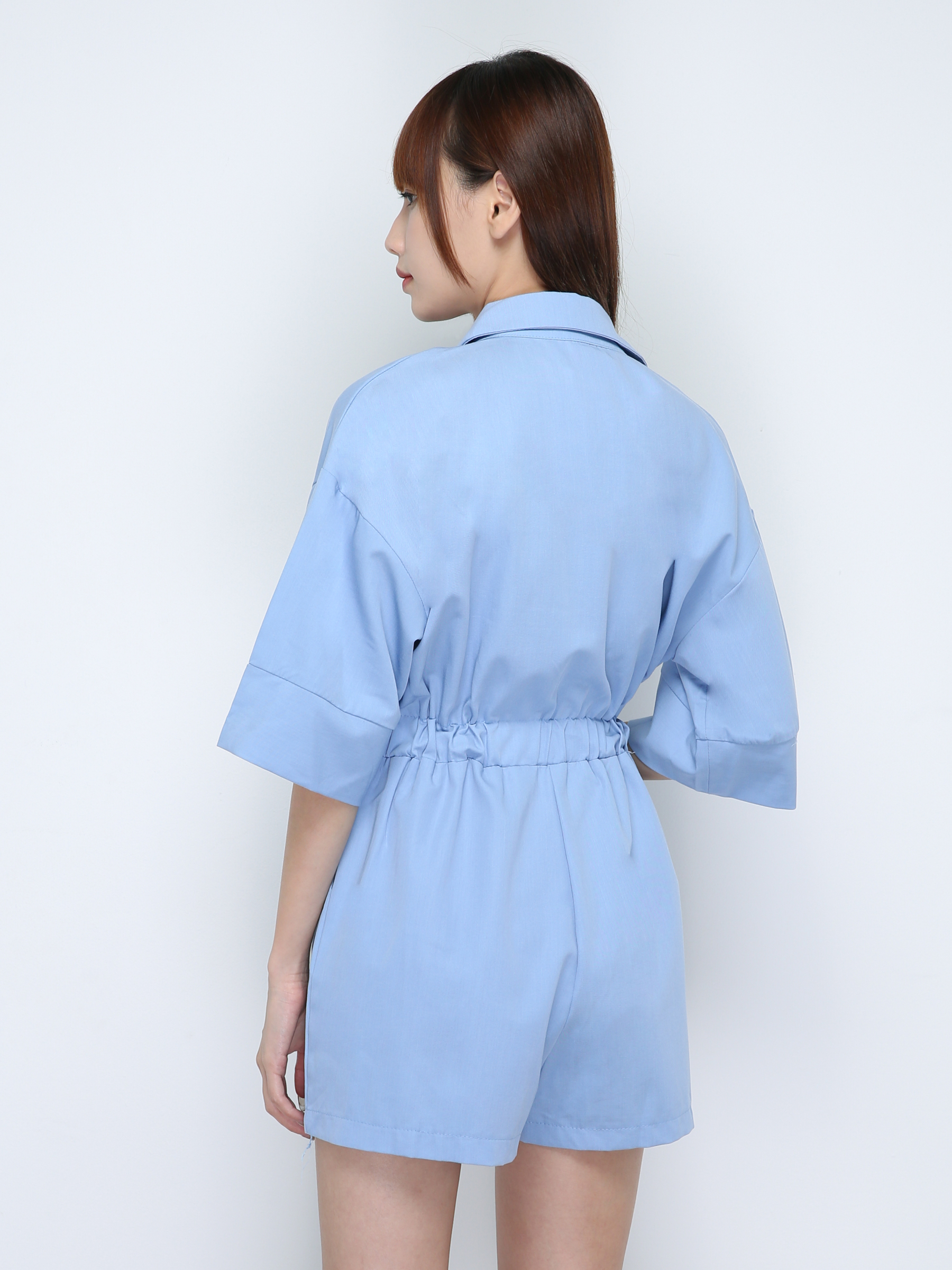 Collar Waist Stretchable Jumpsuit 18346